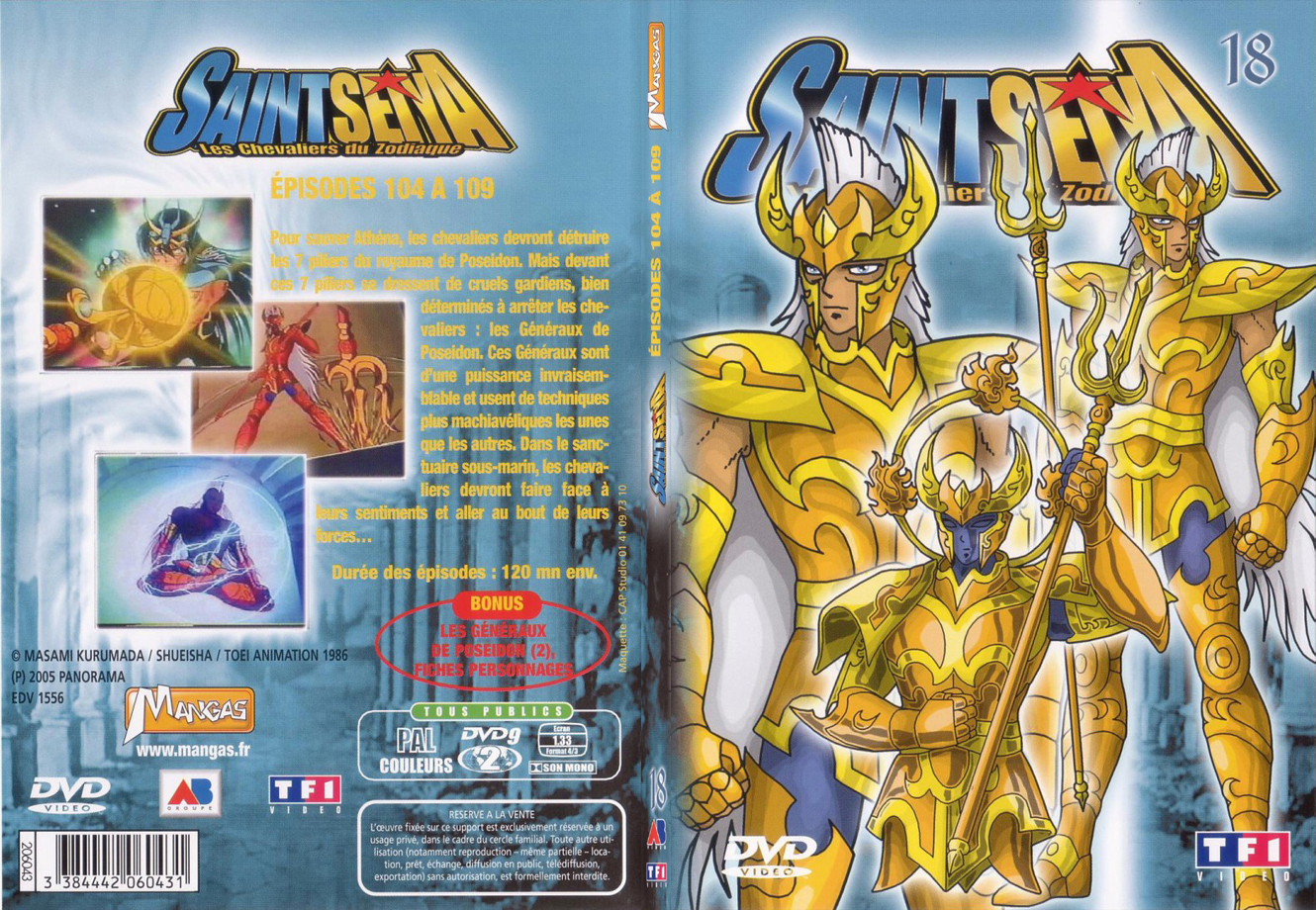 Jaquette DVD Saint Seiya vol 18 - SLIM