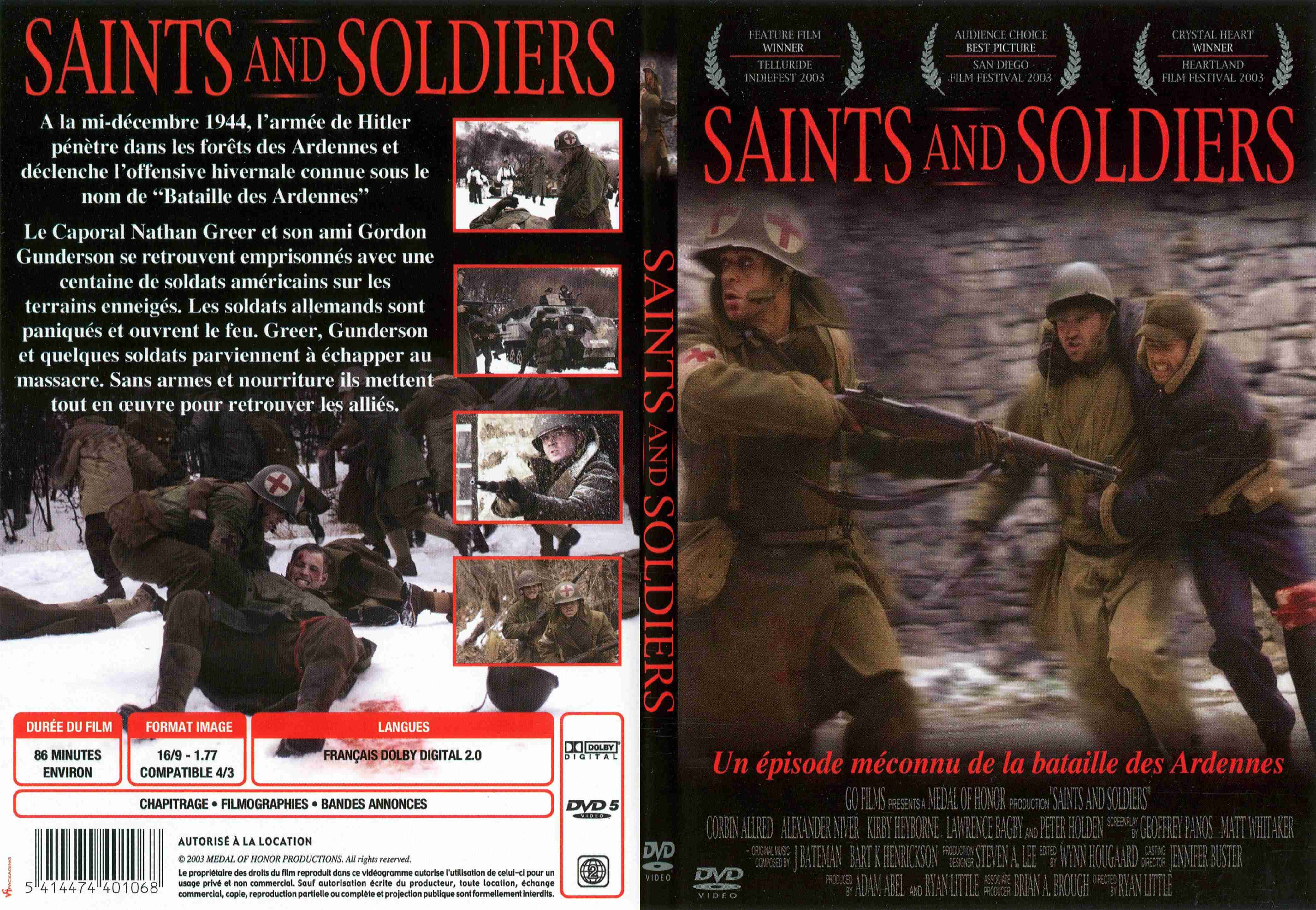 Jaquette DVD Saints and soldiers - SLIM