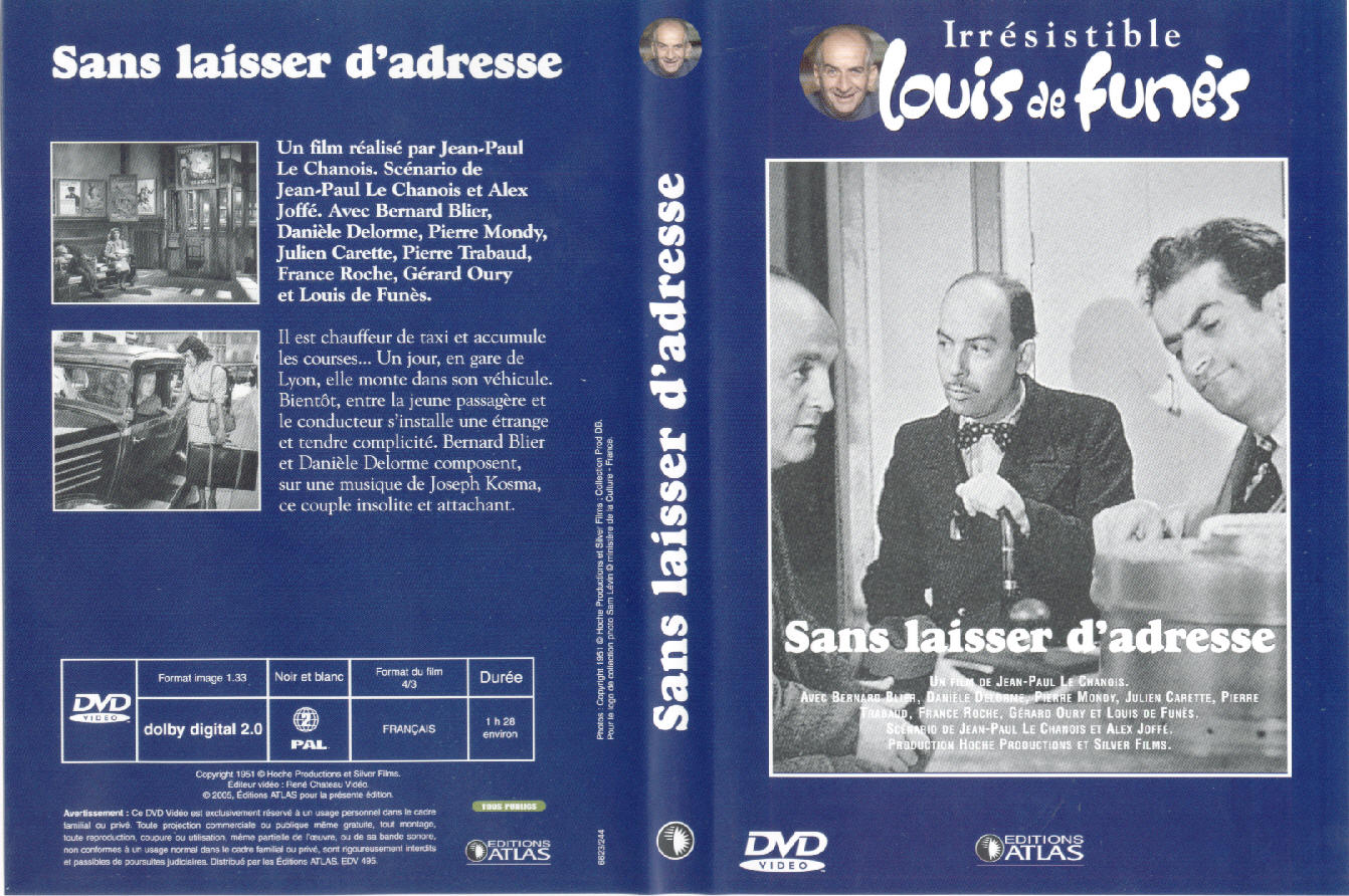 Jaquette DVD Sans laisser d