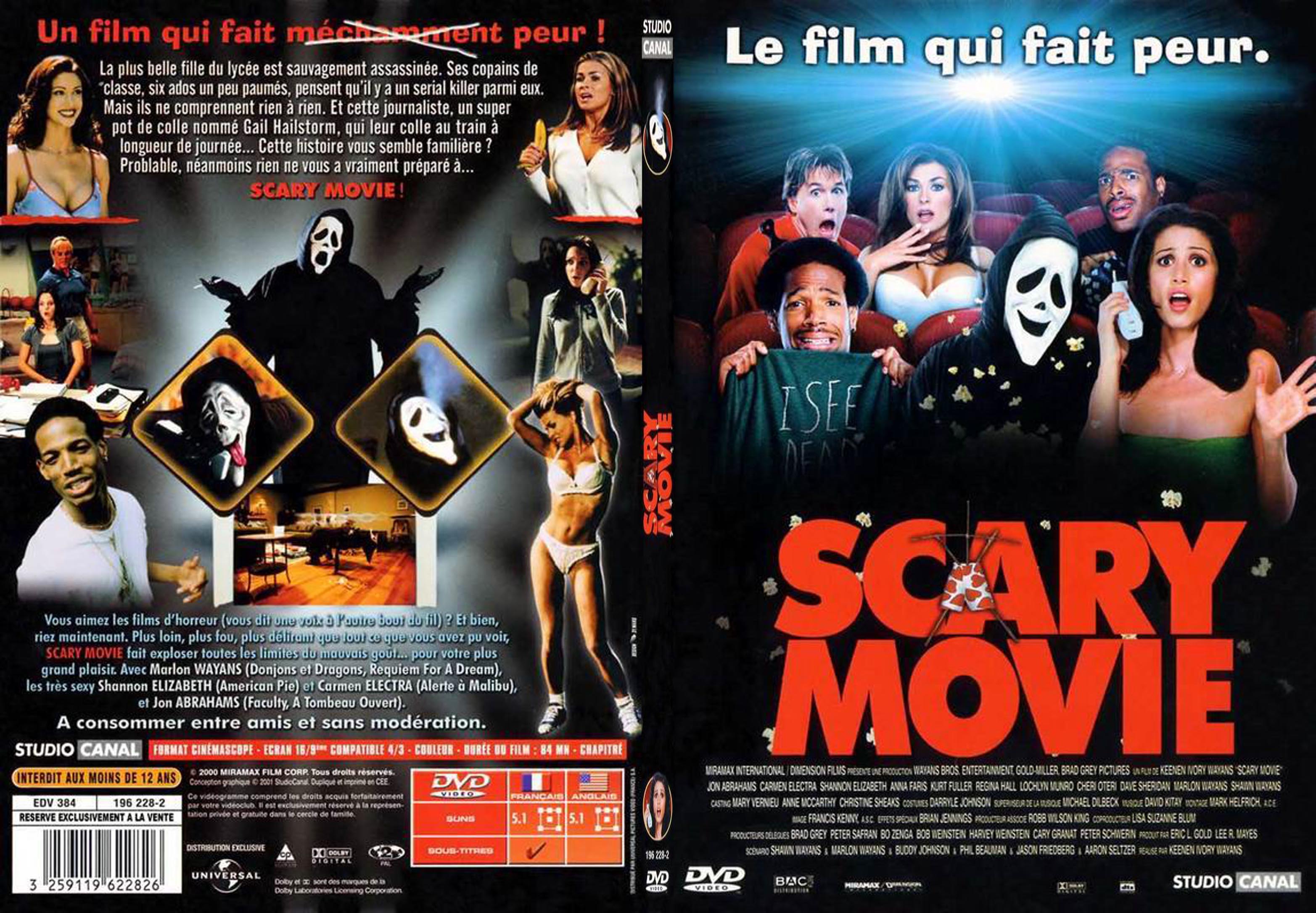 Jaquette DVD Scary Movie - SLIM