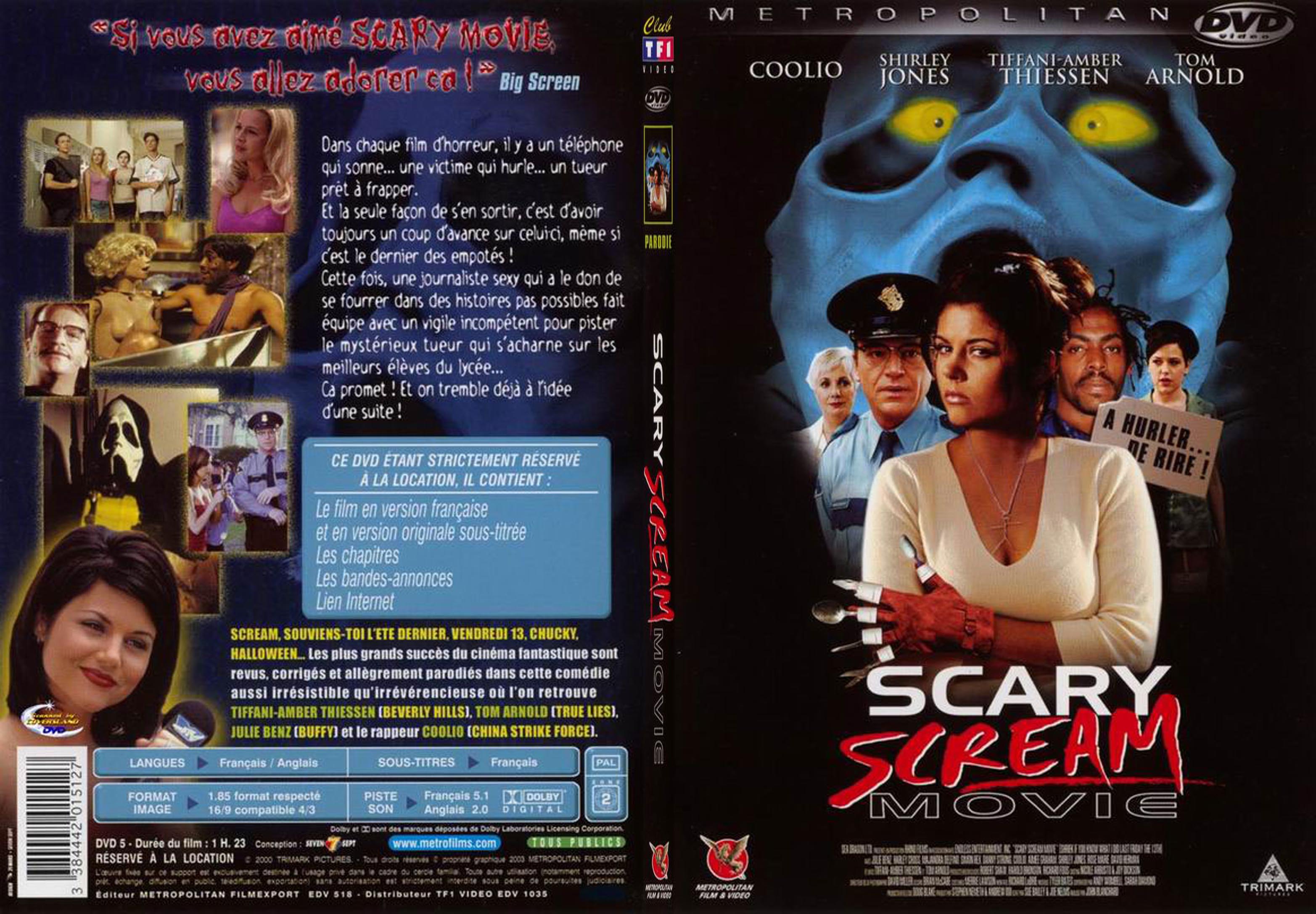 Jaquette DVD Scary scream movie - SLIM