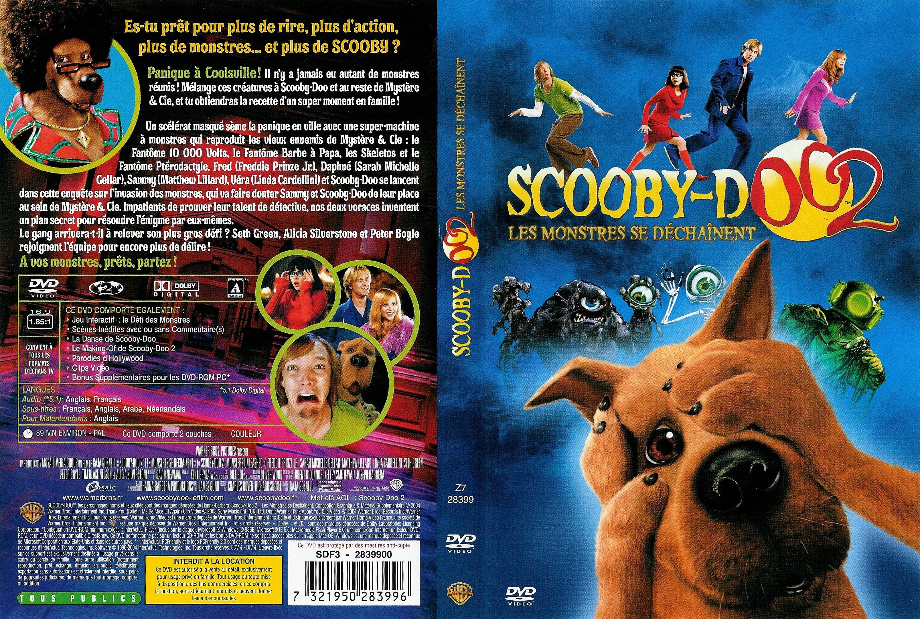 Jaquette DVD Scooby-doo 2