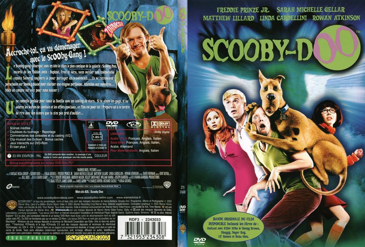 Jaquette DVD Scooby doo - SLIM