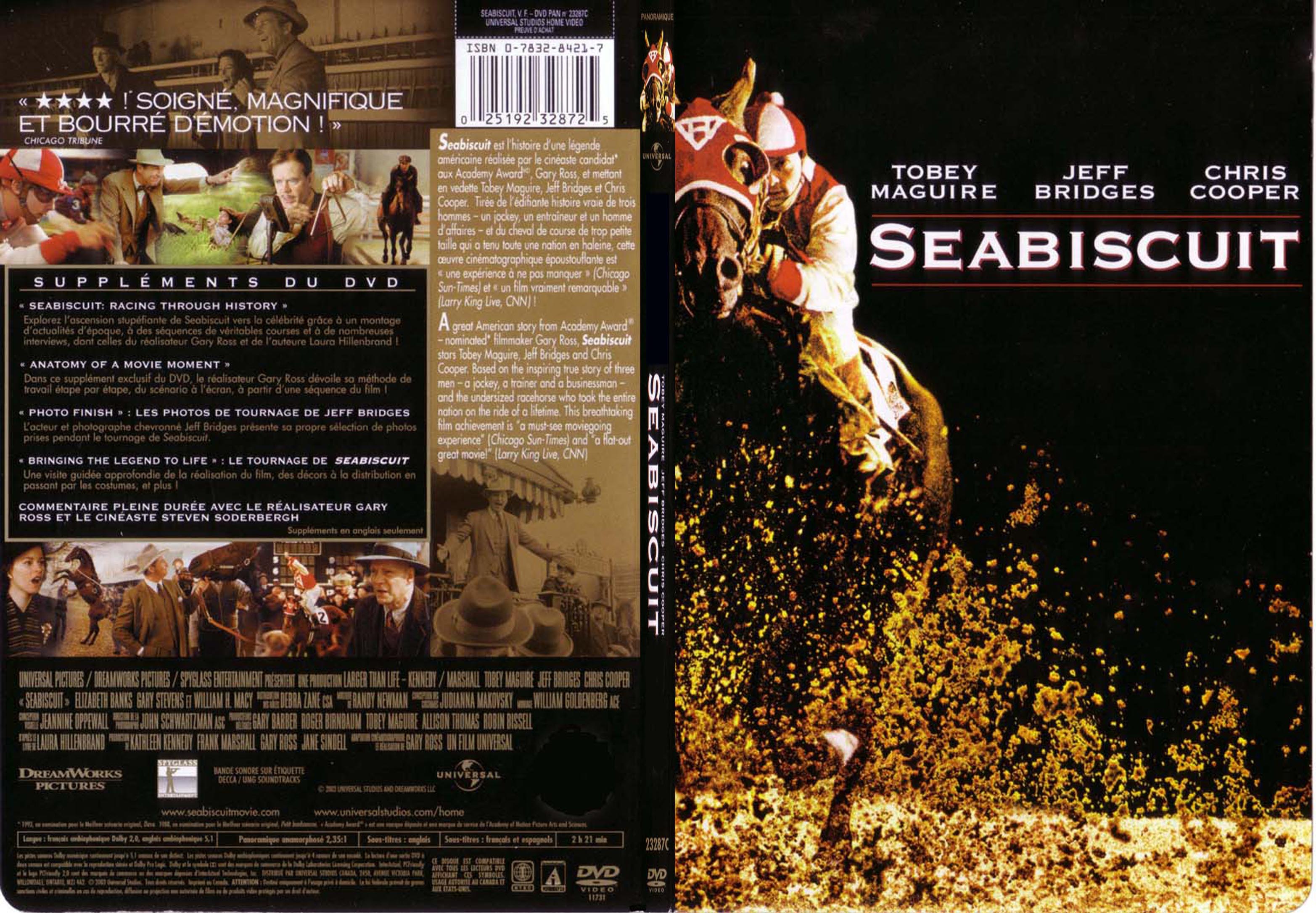 Jaquette DVD Seabiscuit - SLIM