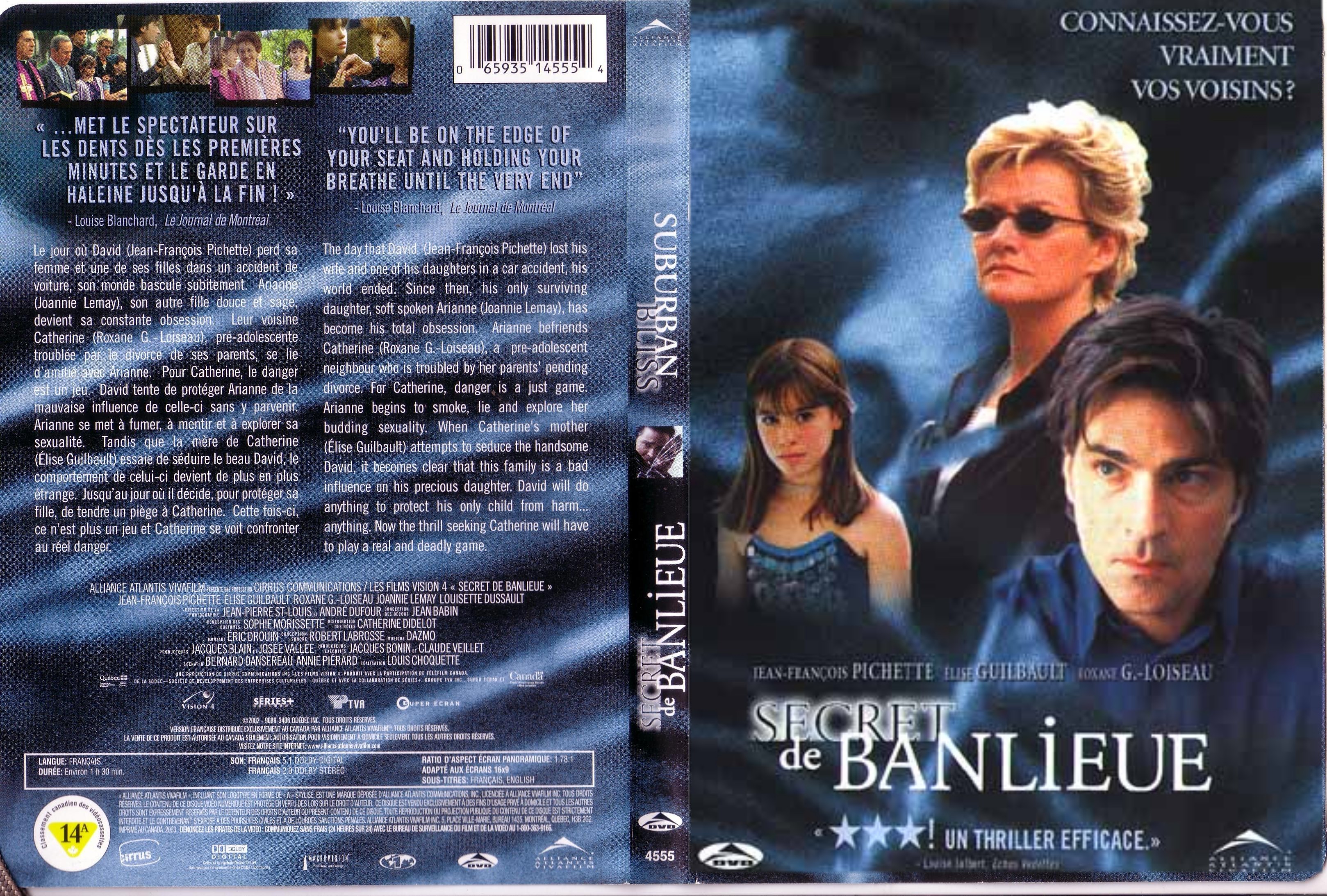 Jaquette DVD Secret de banlieue