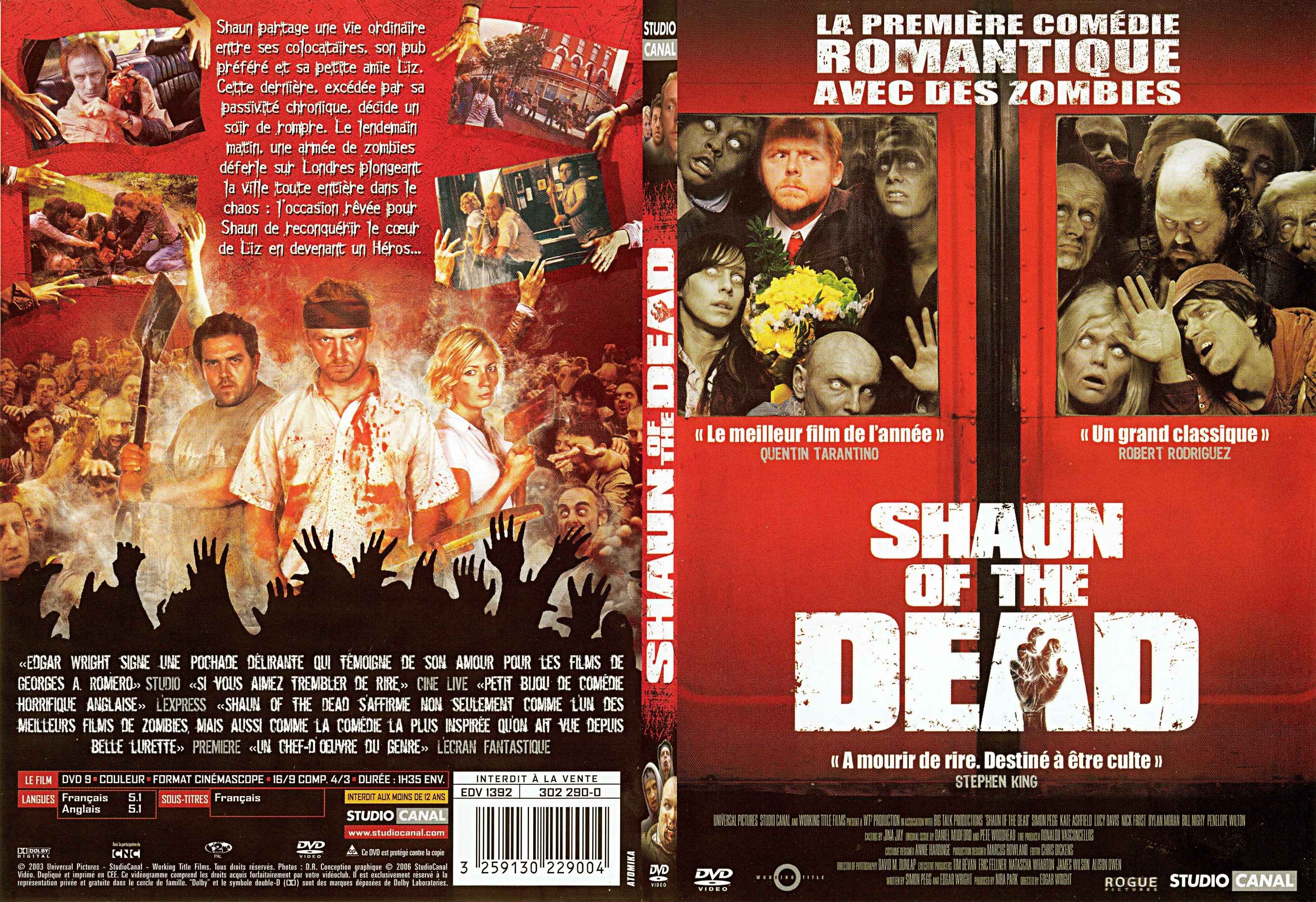Jaquette DVD Shaun of the dead - SLIM