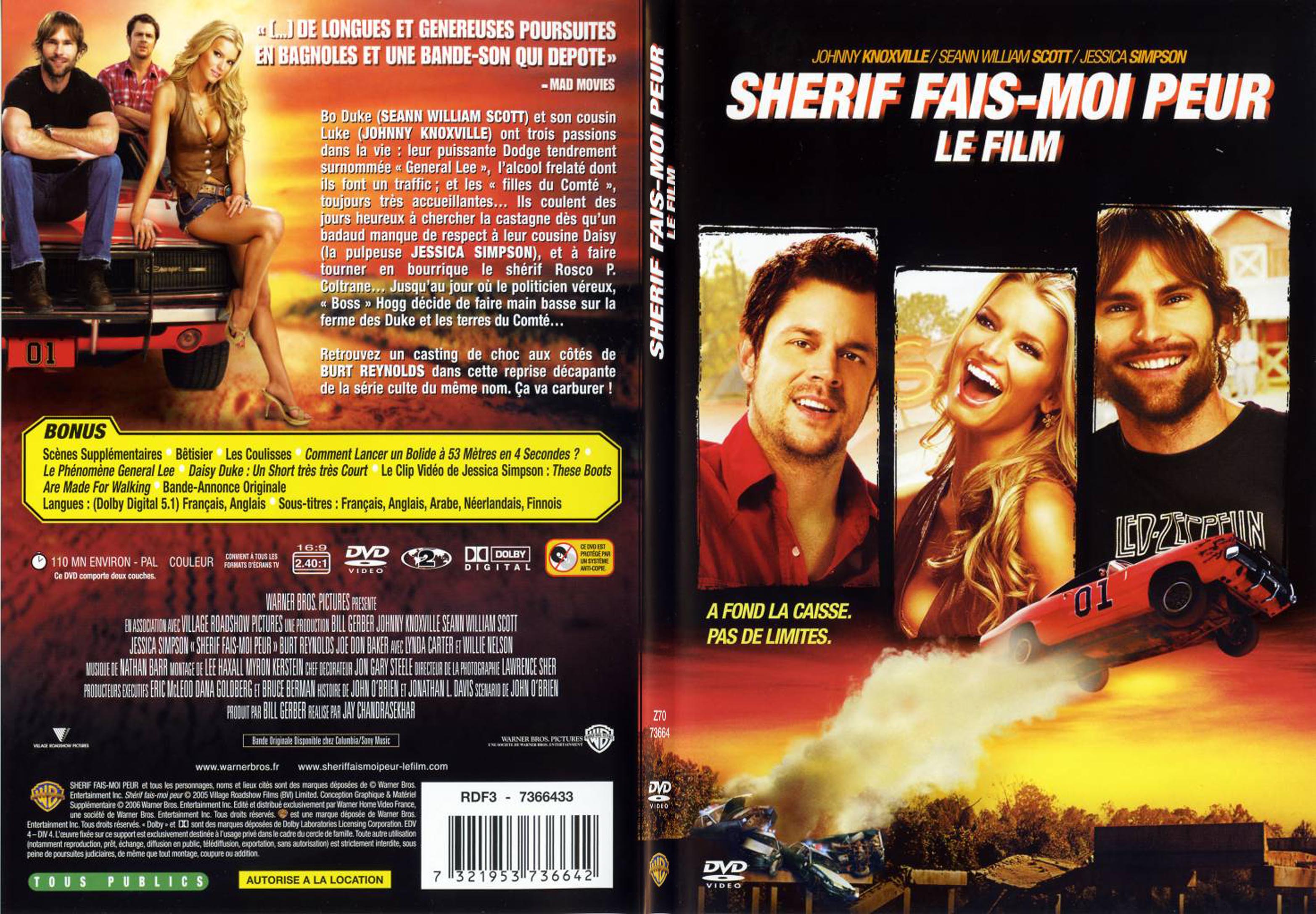 Jaquette DVD Shrif fais moi peur le film - SLIM