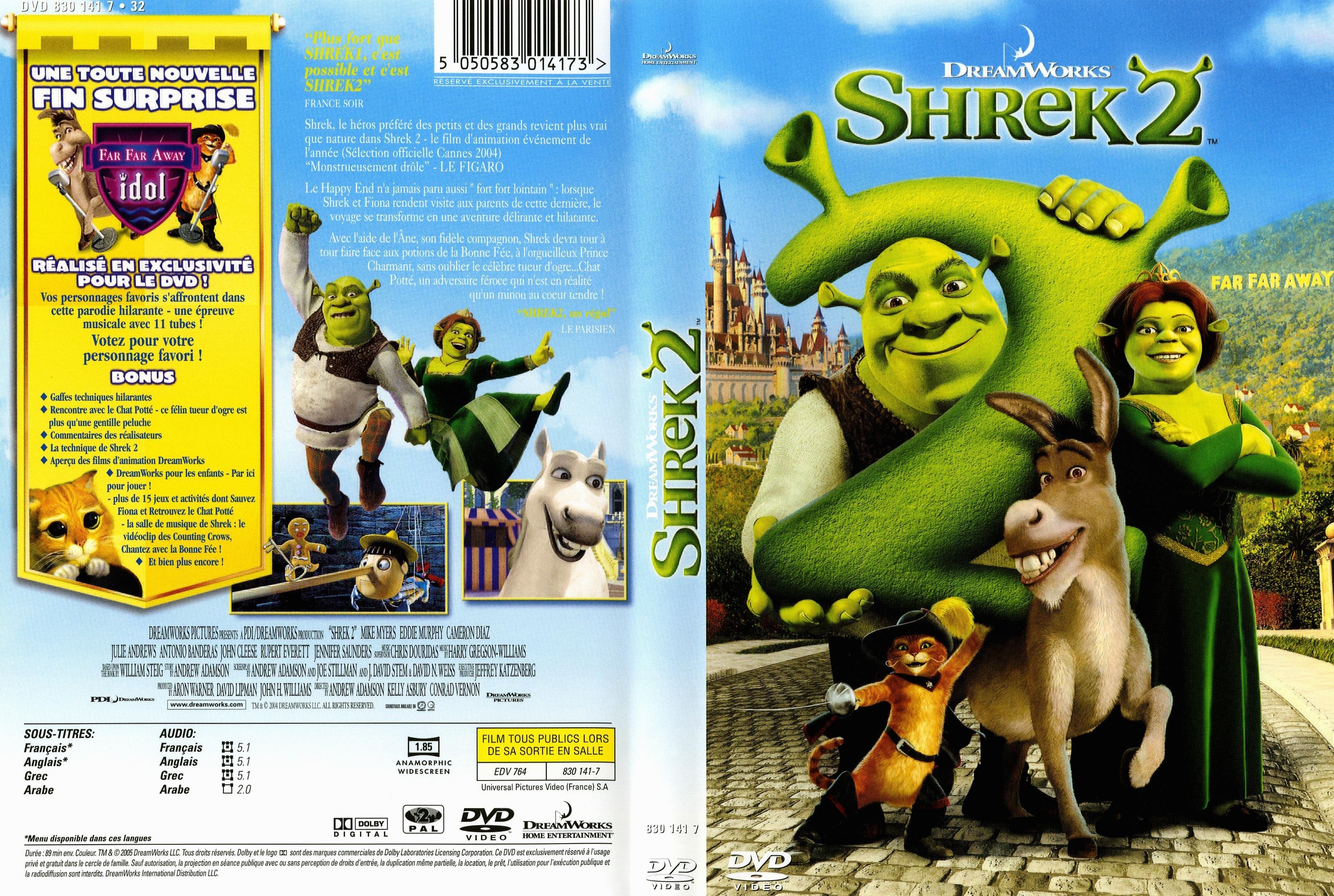 Jaquette DVD Shrek 2