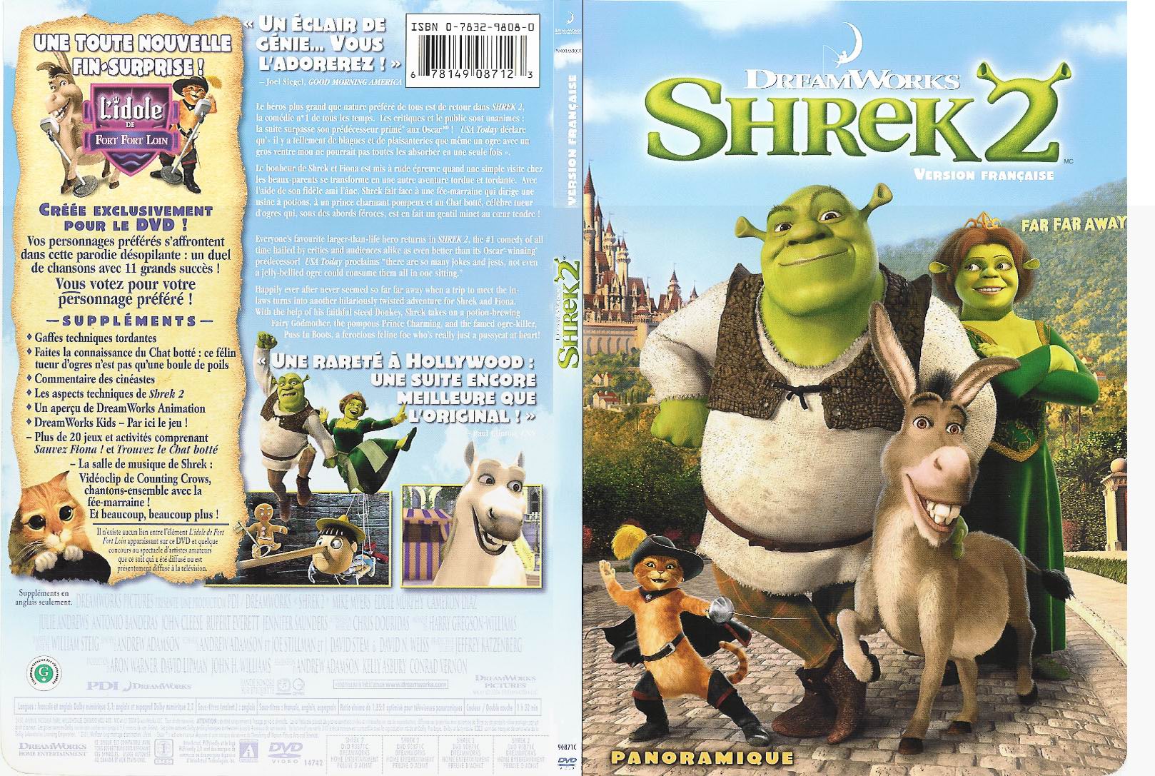 Jaquette DVD Shrek 2 - SLIM v2