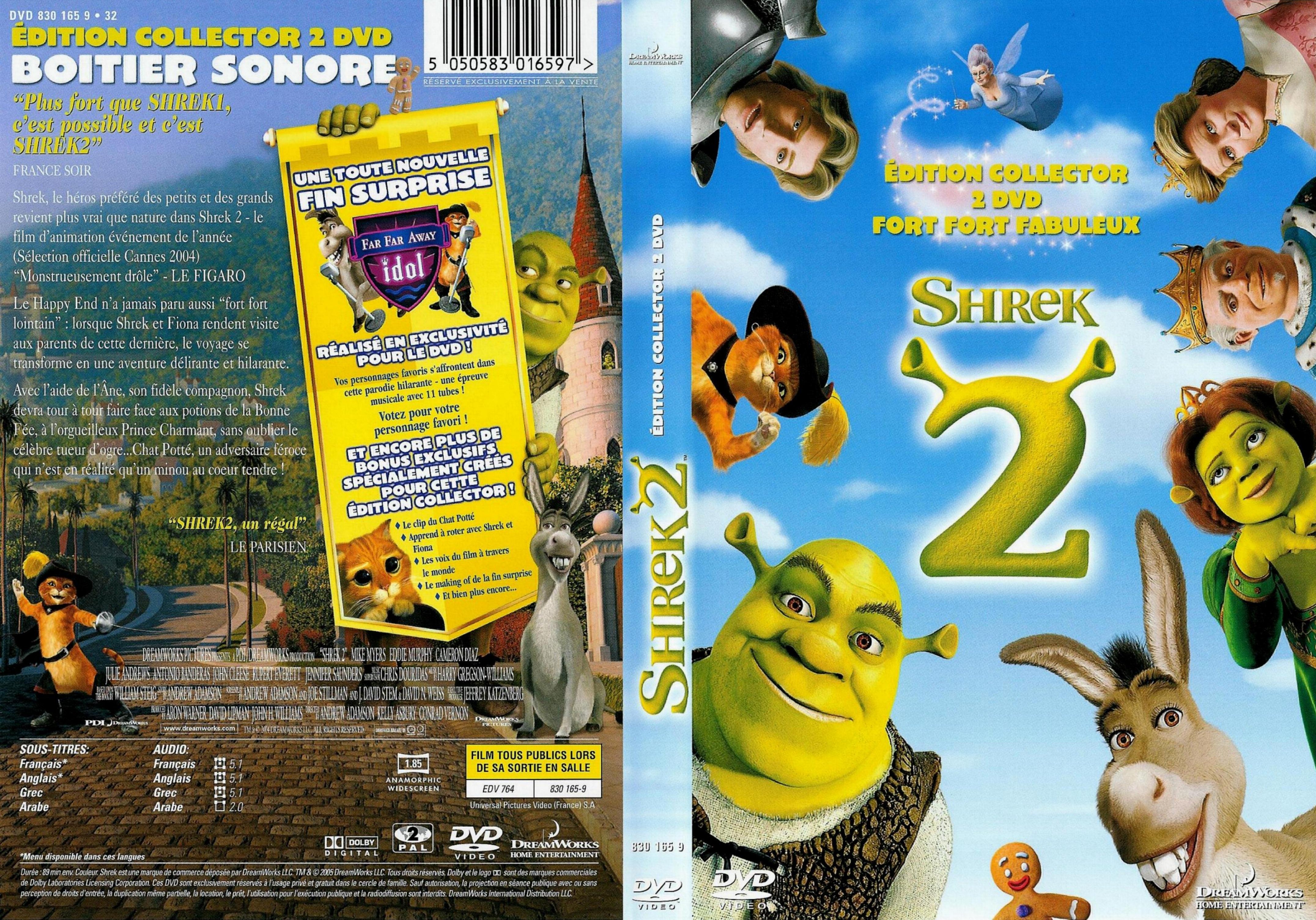 Jaquette DVD Shrek 2 v2