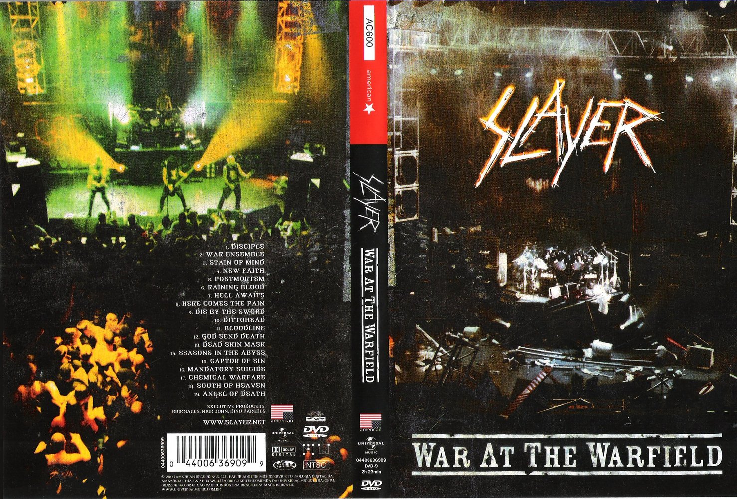 Jaquette DVD Slayer War at the Warfield v2