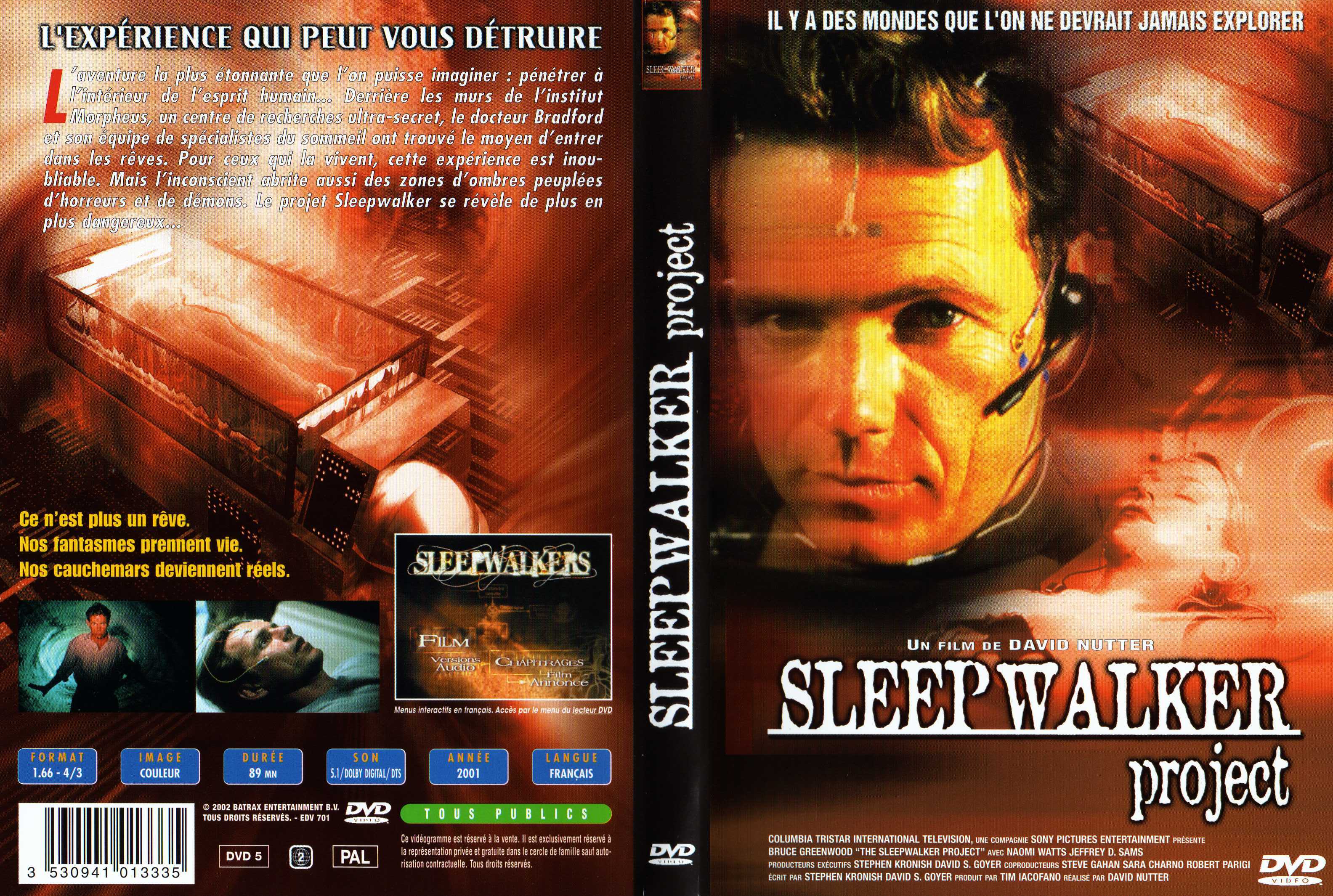 Jaquette DVD SleepWalker project