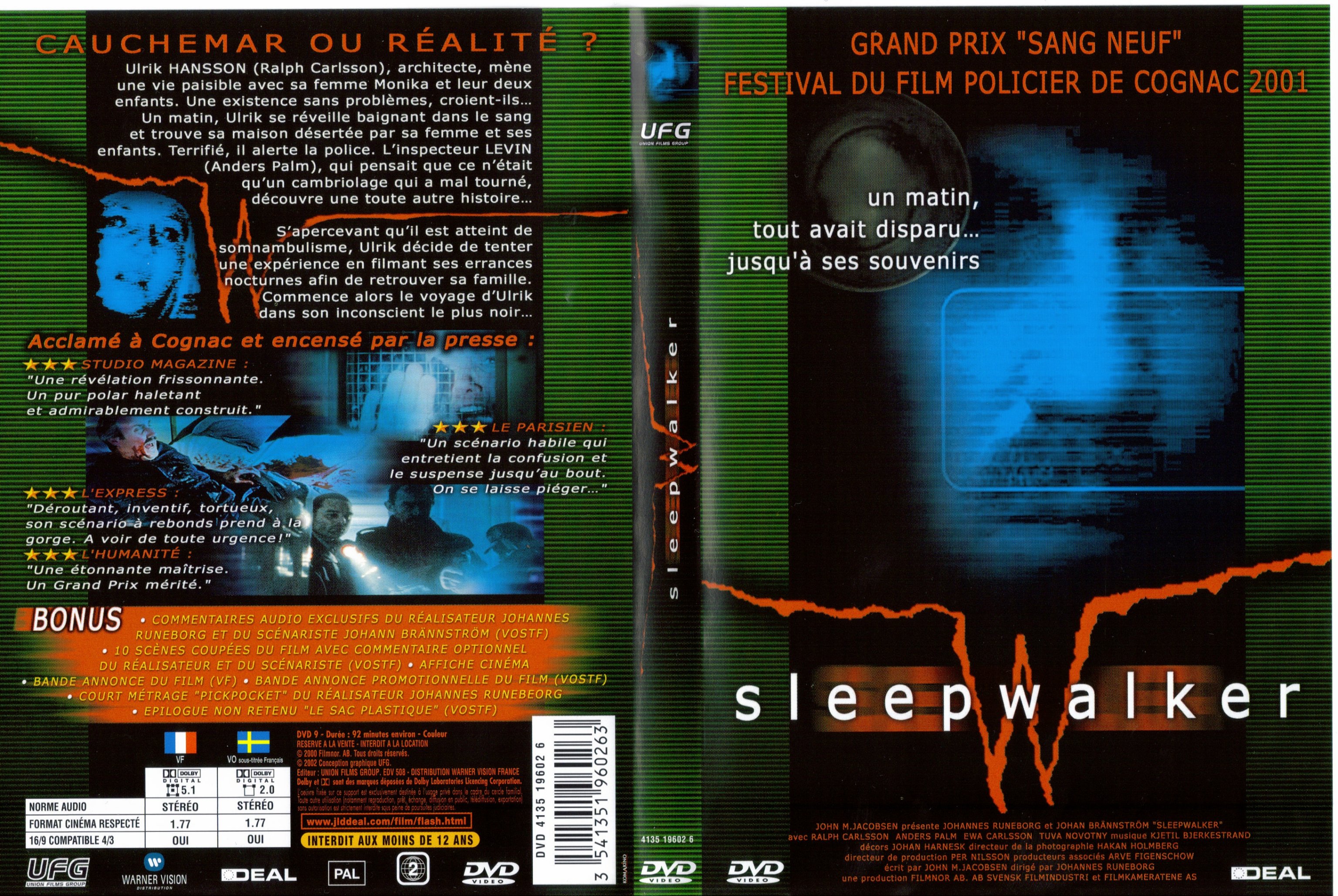 Jaquette DVD Sleepwalker