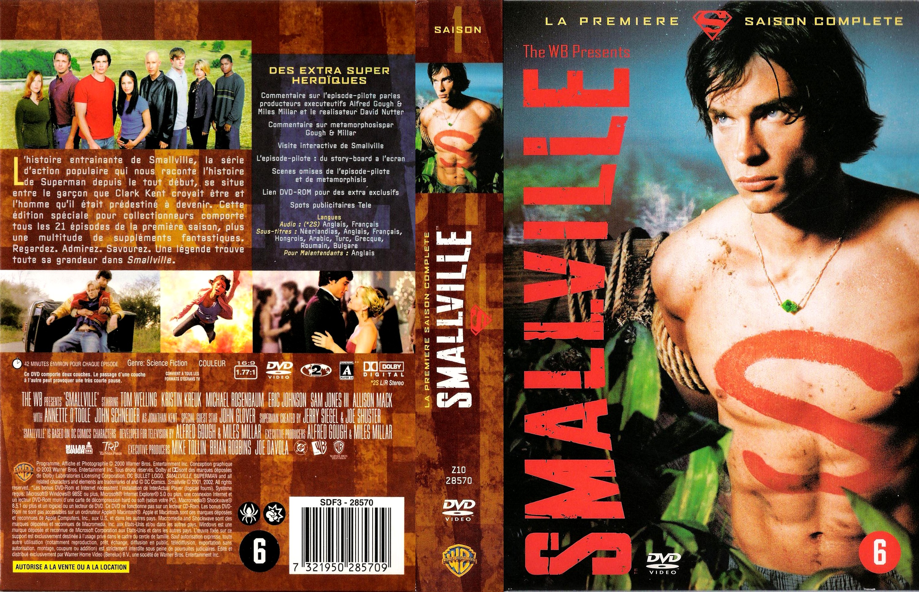 Jaquette DVD Smallville saison 1 COFFRET
