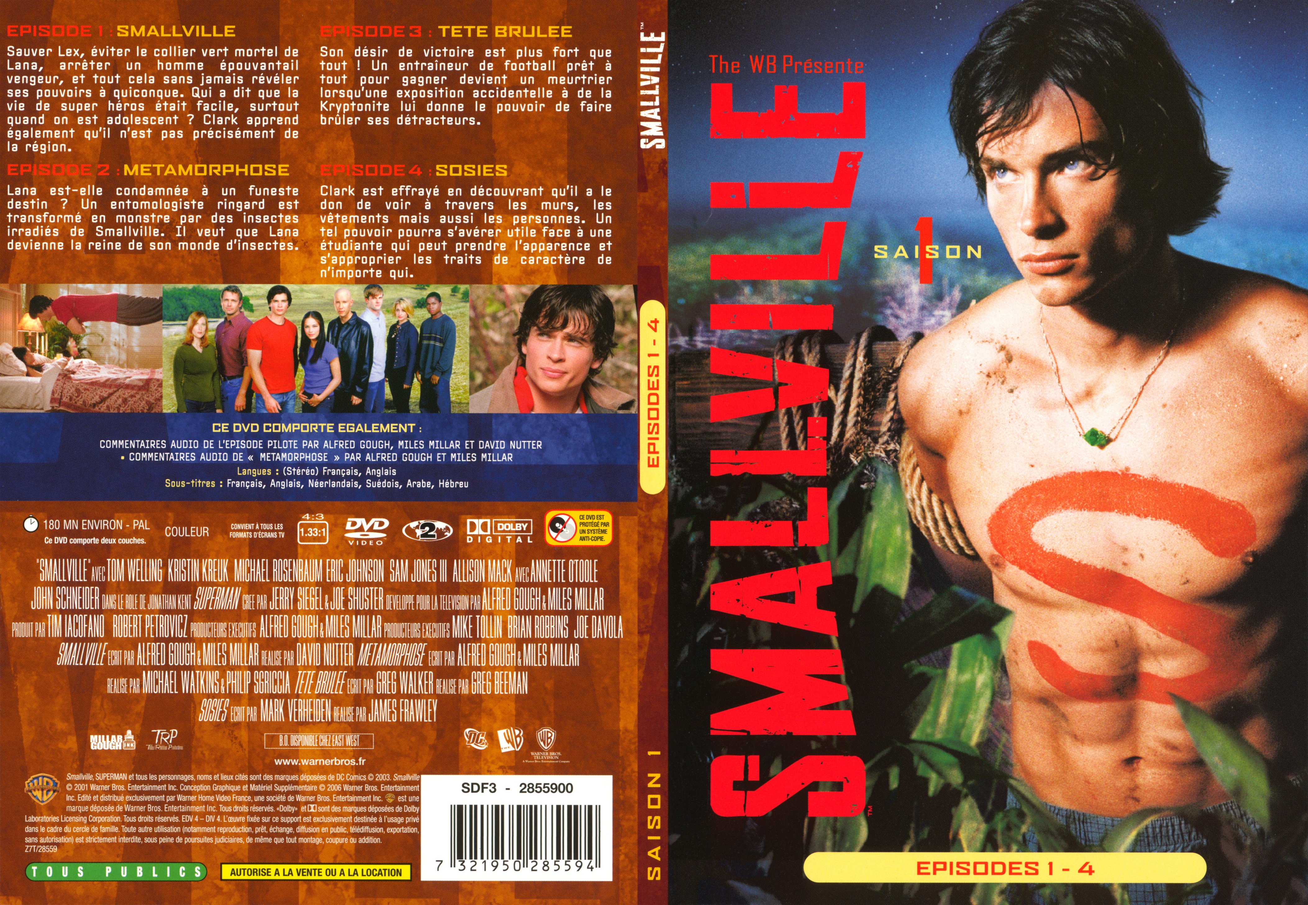 Jaquette DVD Smallville saison 1 DVD 1