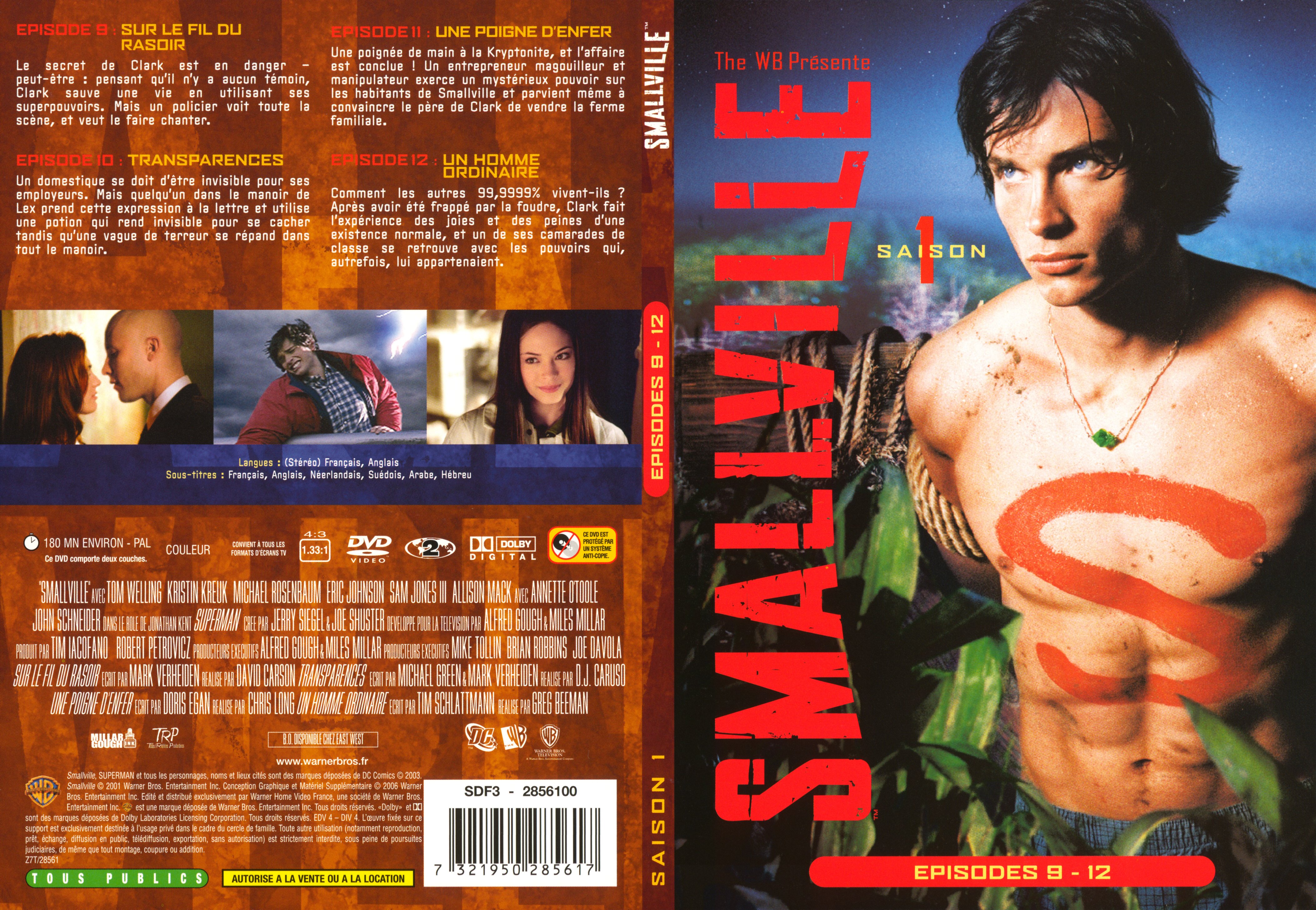 Jaquette DVD Smallville saison 1 DVD 3