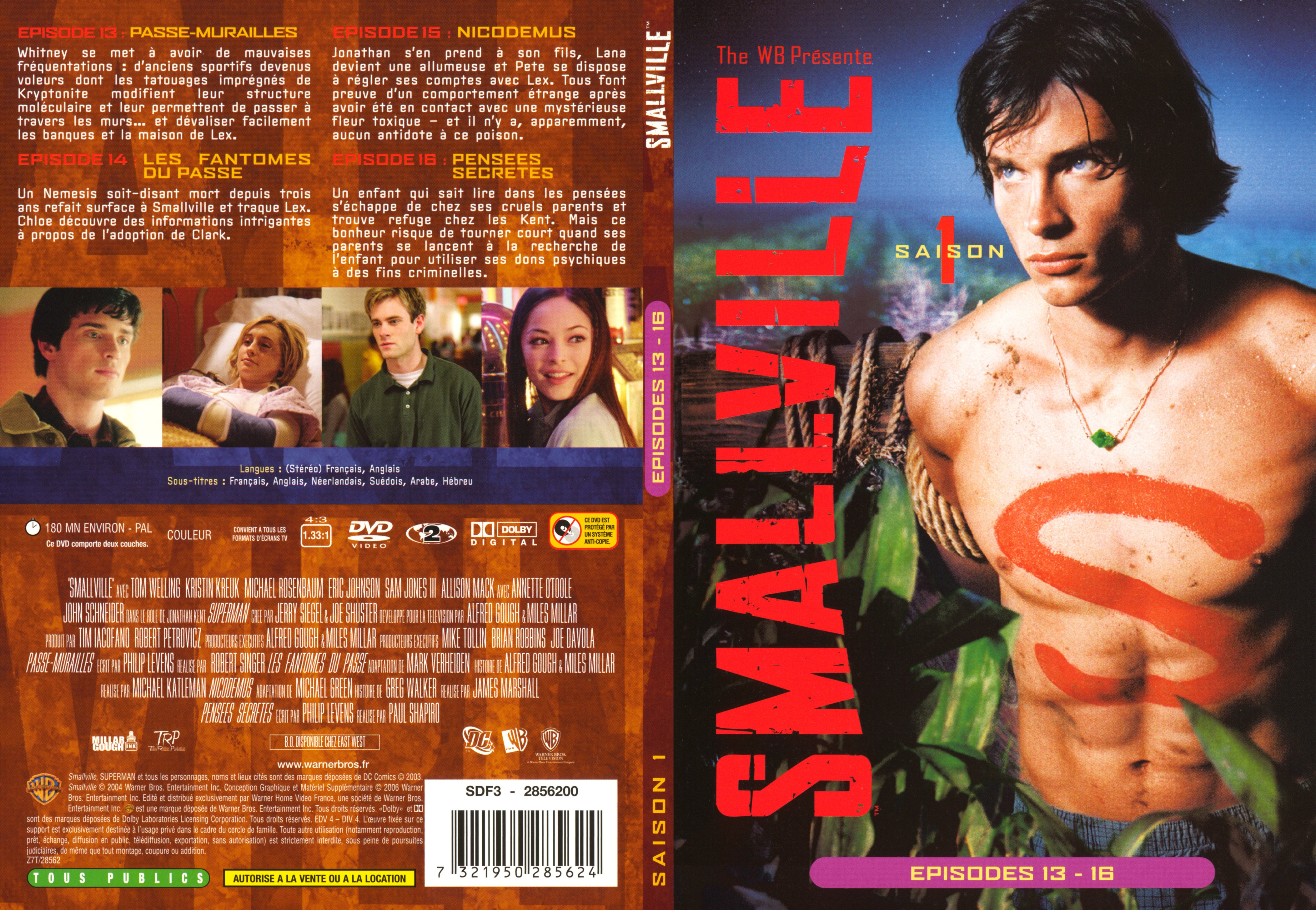 Jaquette DVD Smallville saison 1 DVD 4