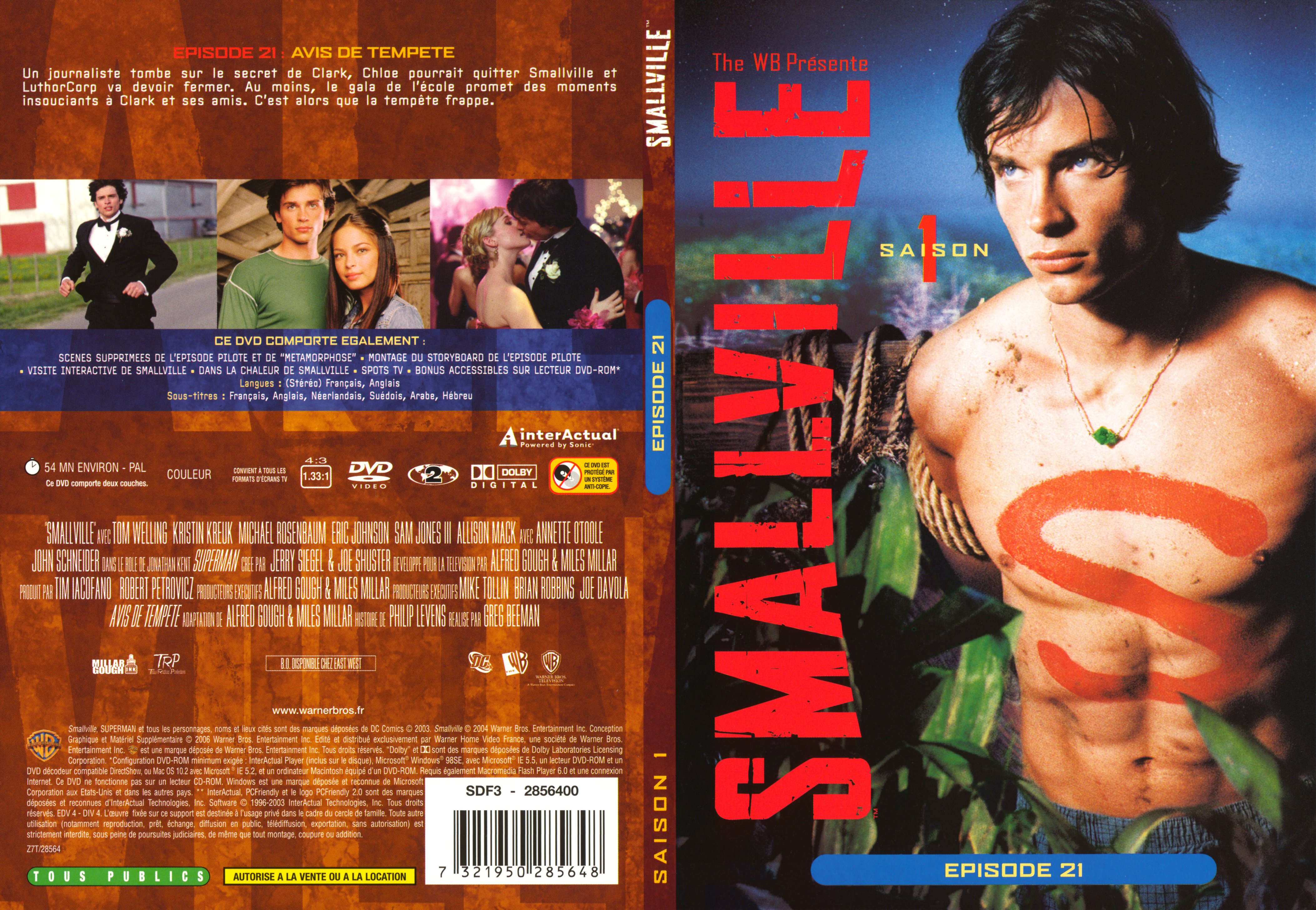 Jaquette DVD Smallville saison 1 DVD 6