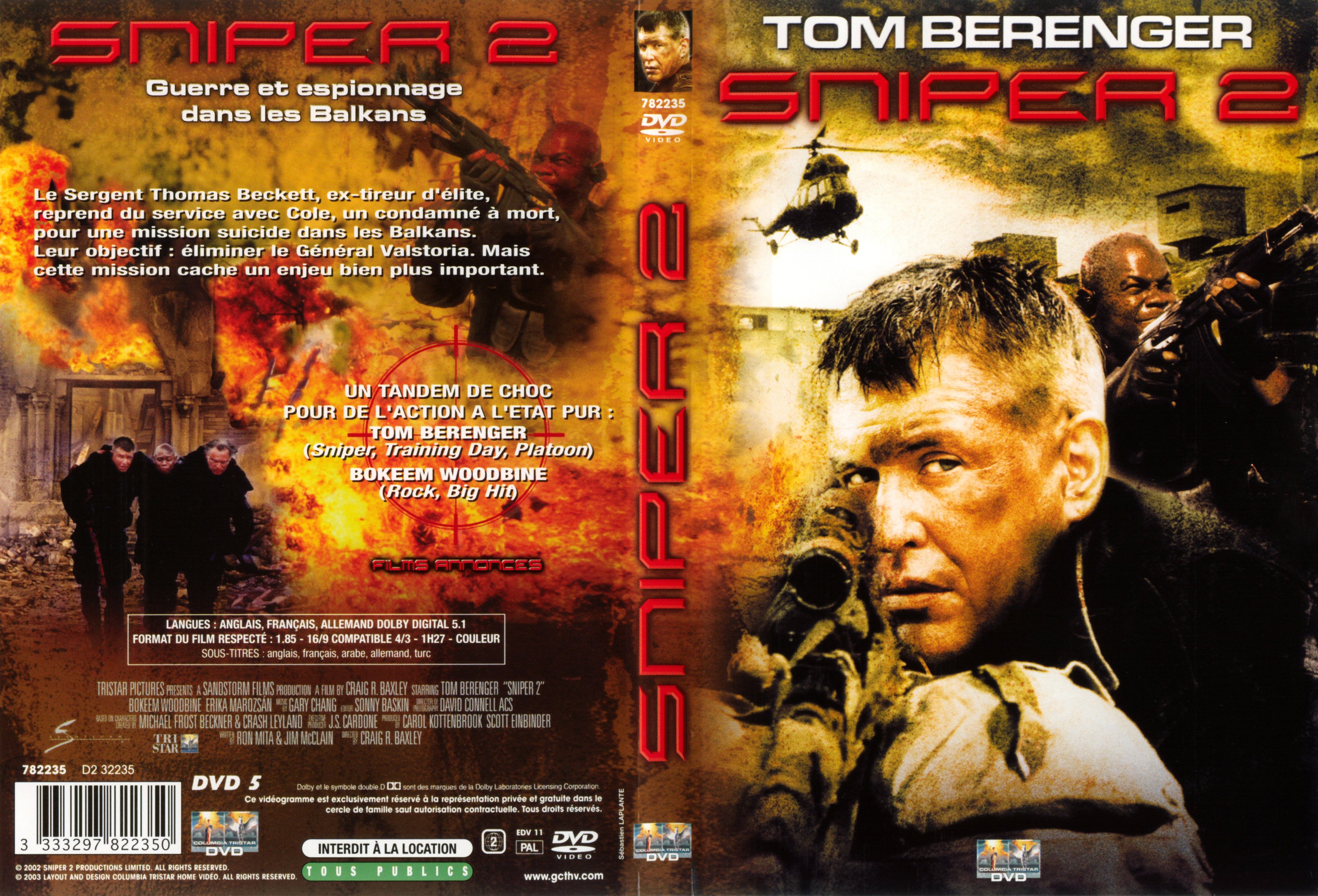 Jaquette DVD Sniper 2