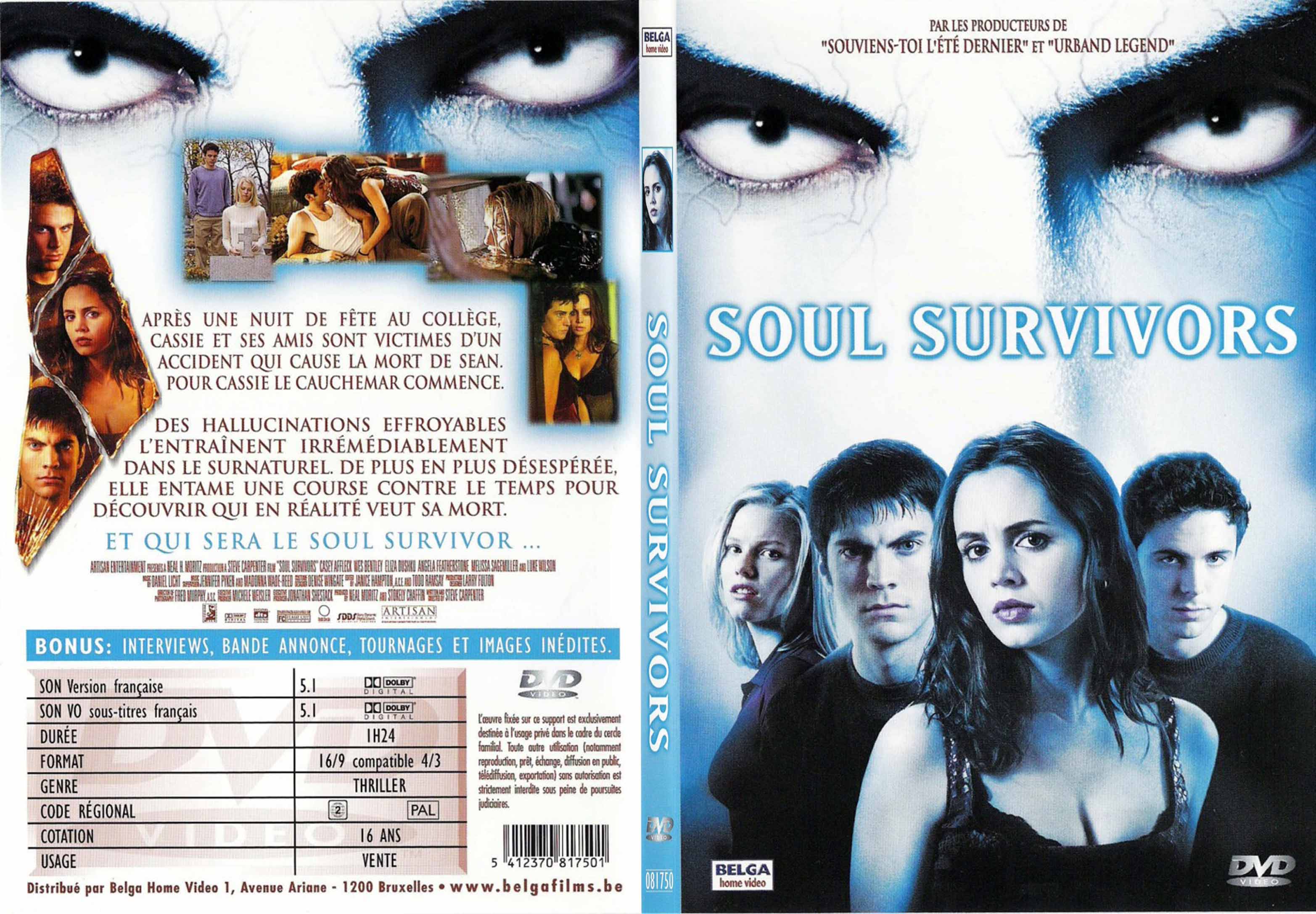 Jaquette DVD Soul Survivors - SLIM