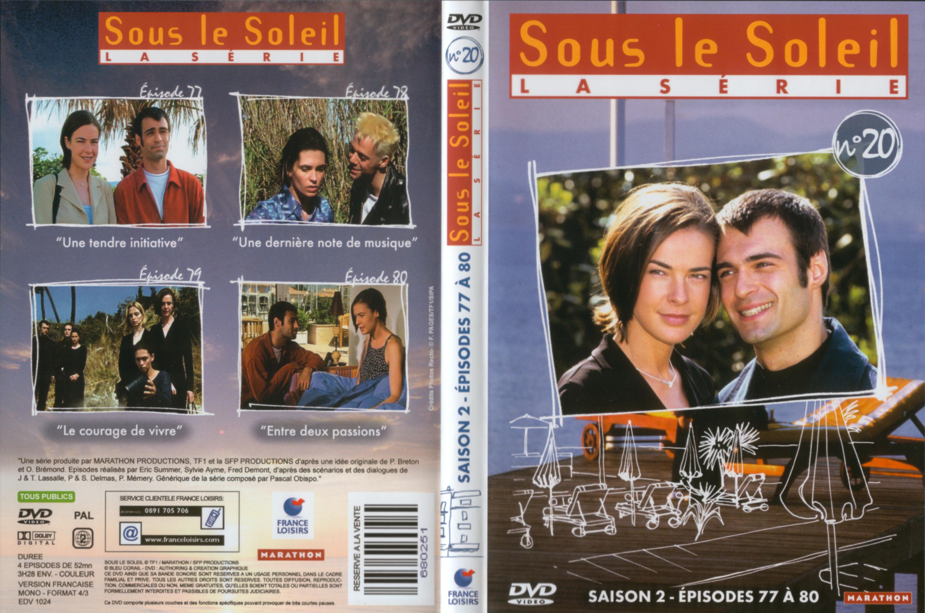 Jaquette DVD Sous le soleil saison 2 vol 20