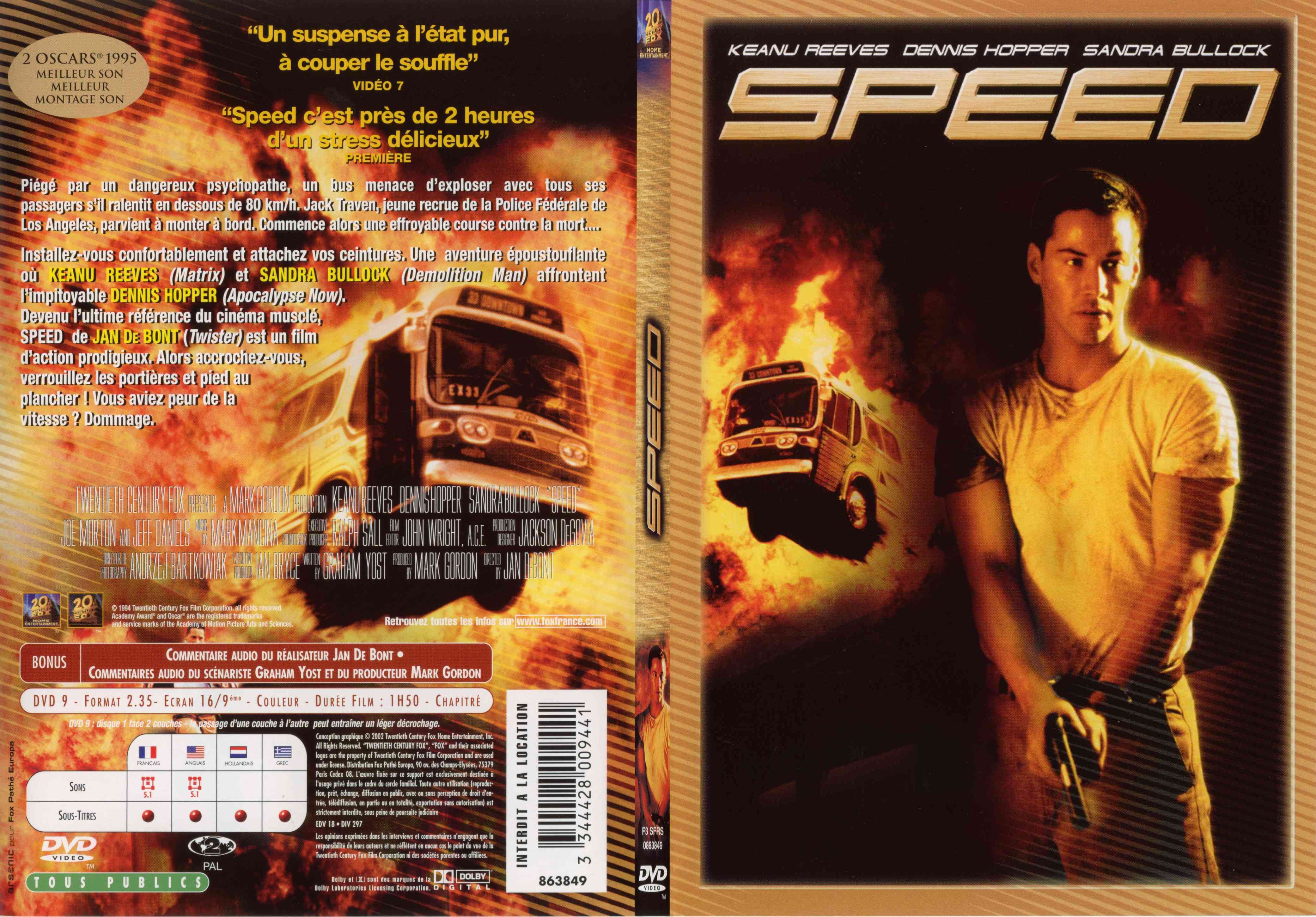 Jaquette DVD Speed - SLIM