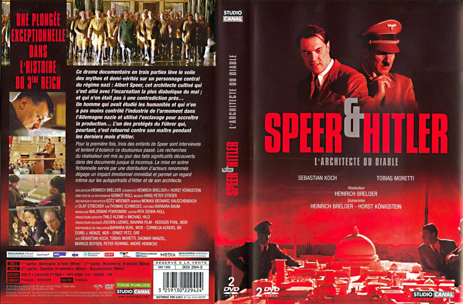 Jaquette DVD Speer et Hitler