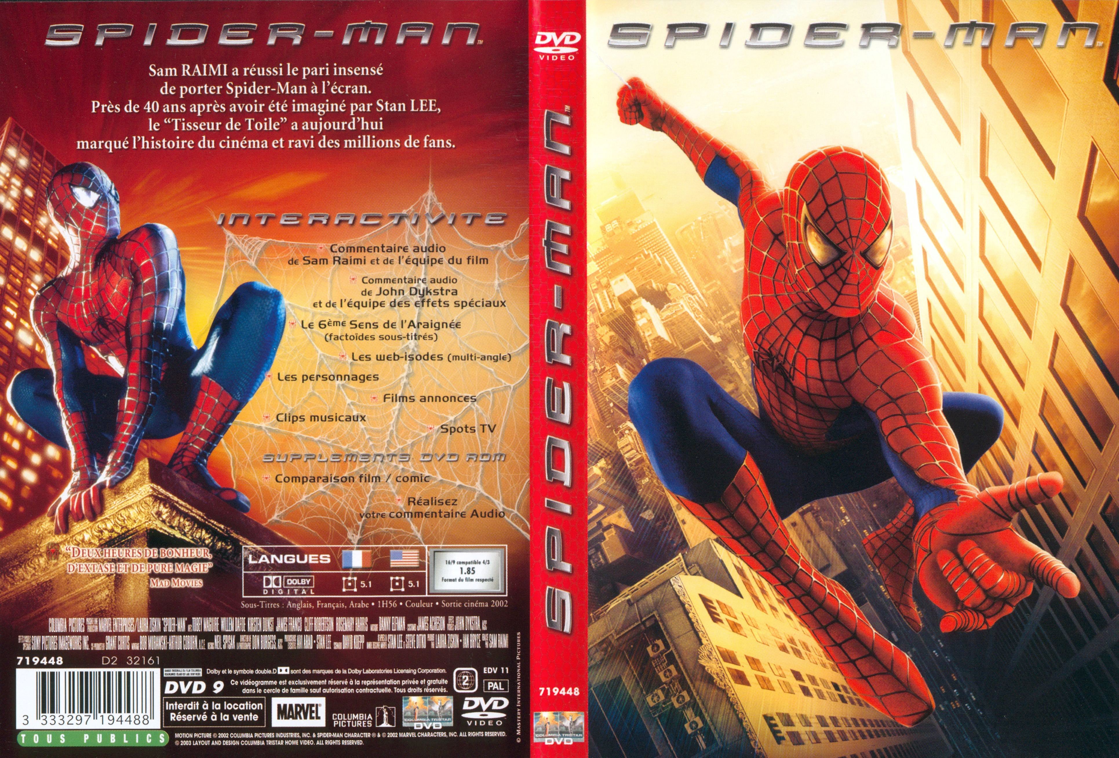 Jaquette DVD Spiderman