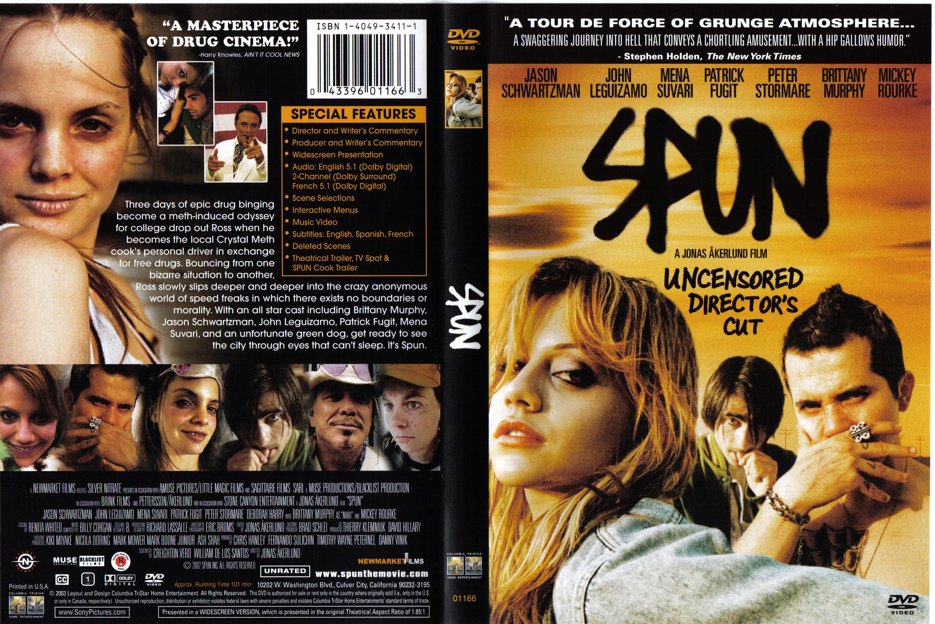 Jaquette DVD Spun Zone 1