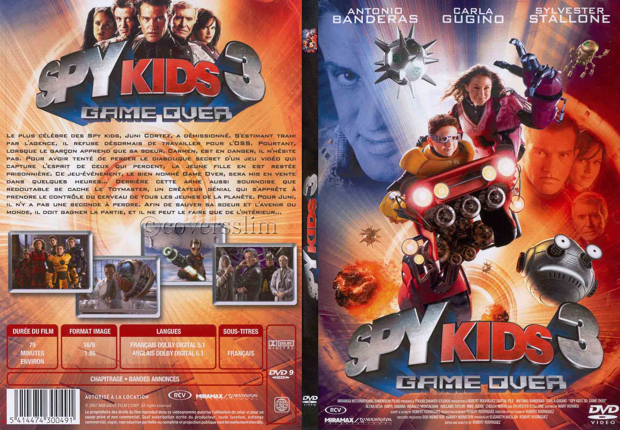 Jaquette DVD Spy kids 3D - SLIM