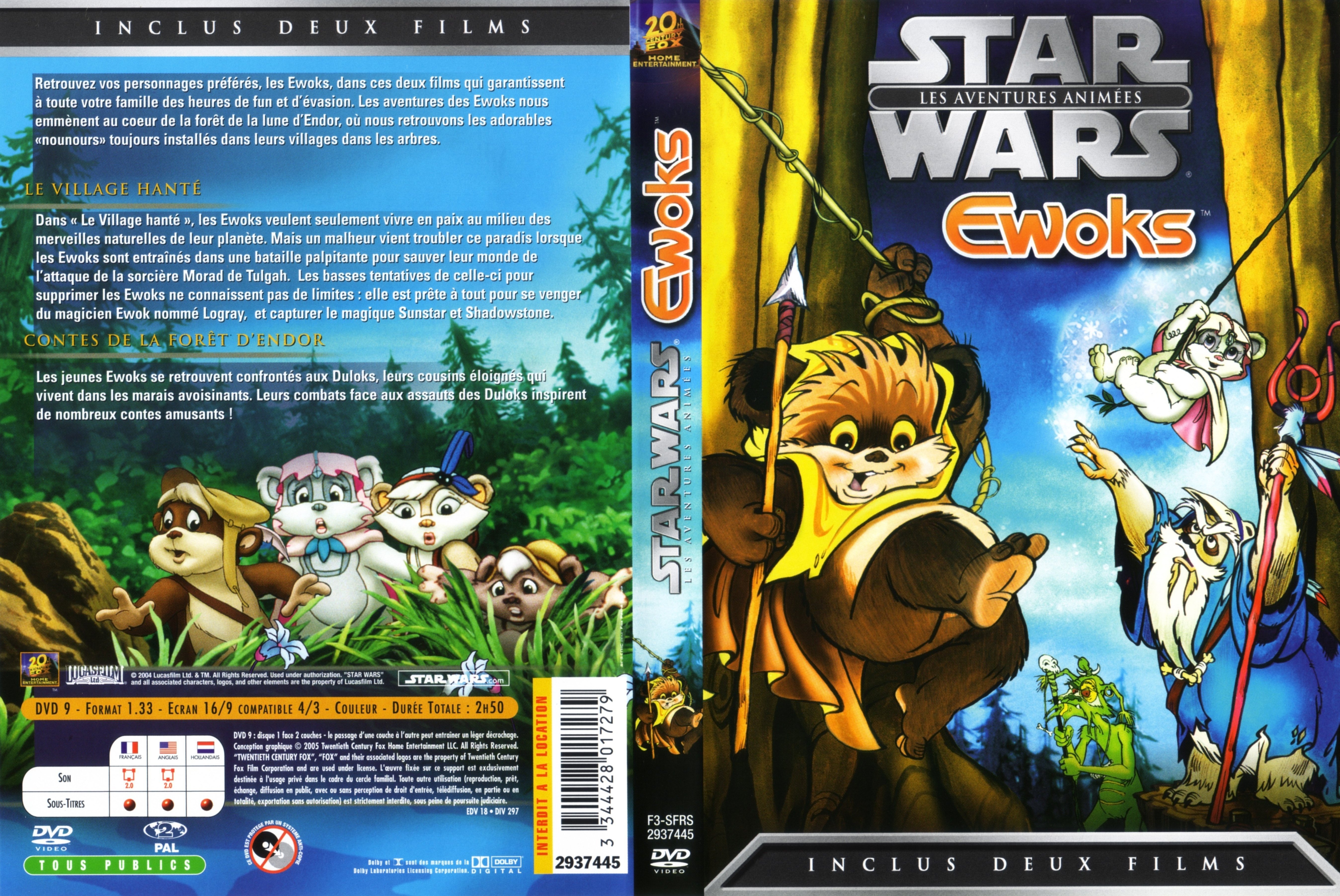 Jaquette DVD Star Wars Ewoks Les aventures animes