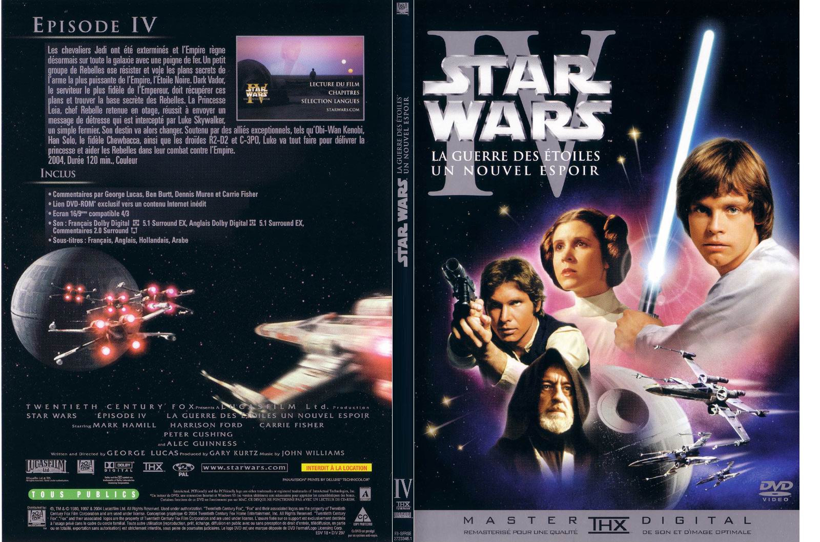 Jaquette DVD Star Wars La guerre des toiles - SLIM