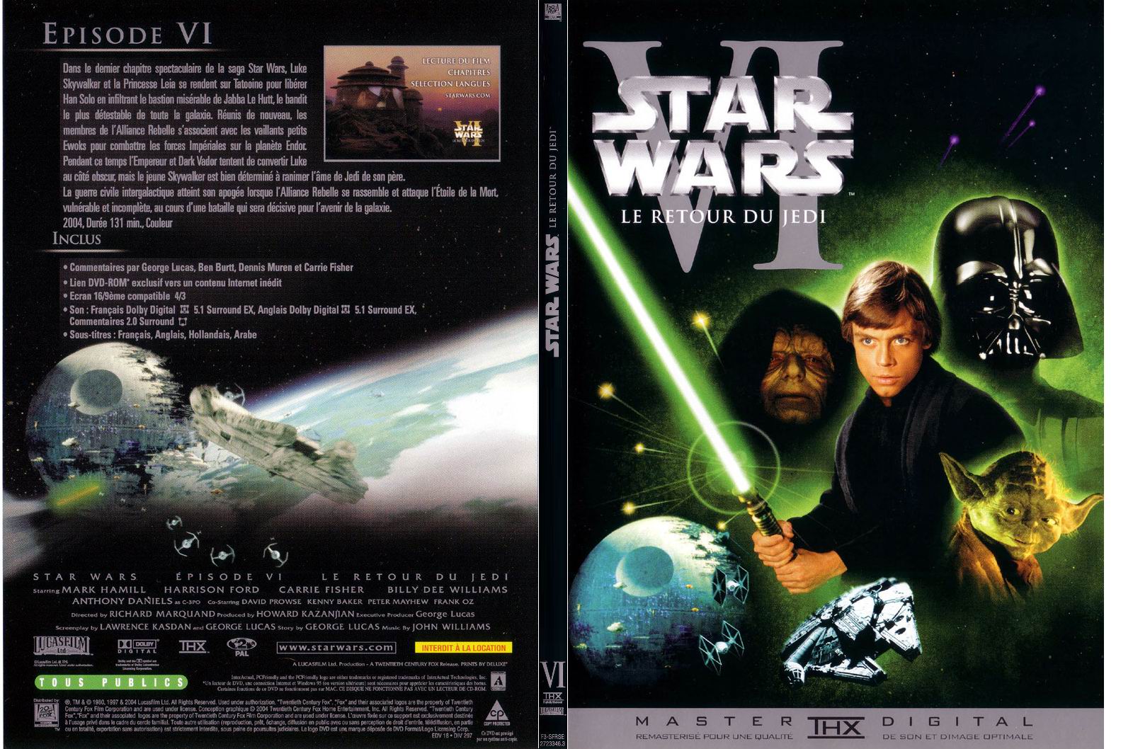 Jaquette DVD Star Wars Le retour du jedi - SLIM