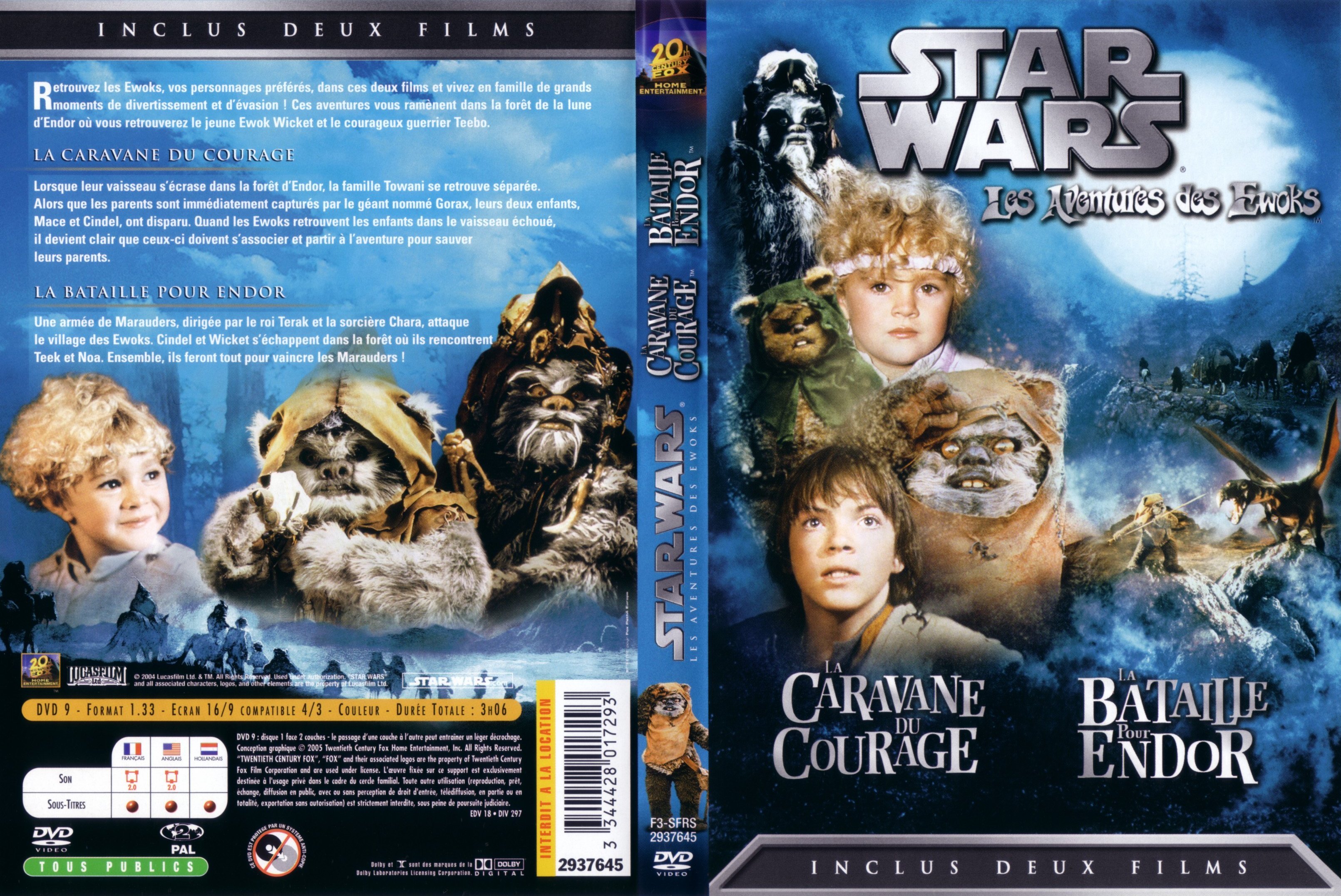 Jaquette DVD Star Wars Les aventures des Ewoks