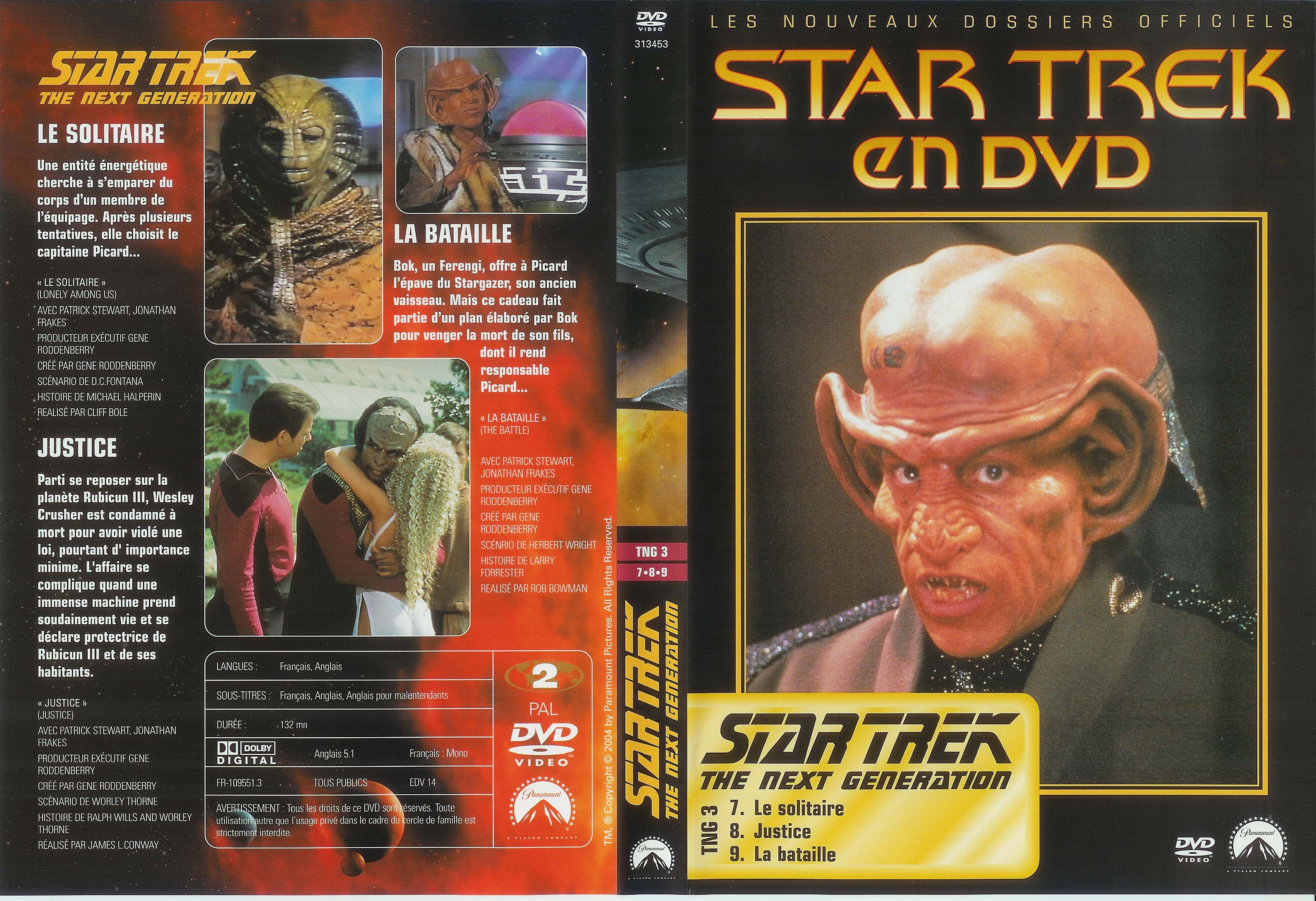 Jaquette DVD Star trek The next generation vol 03