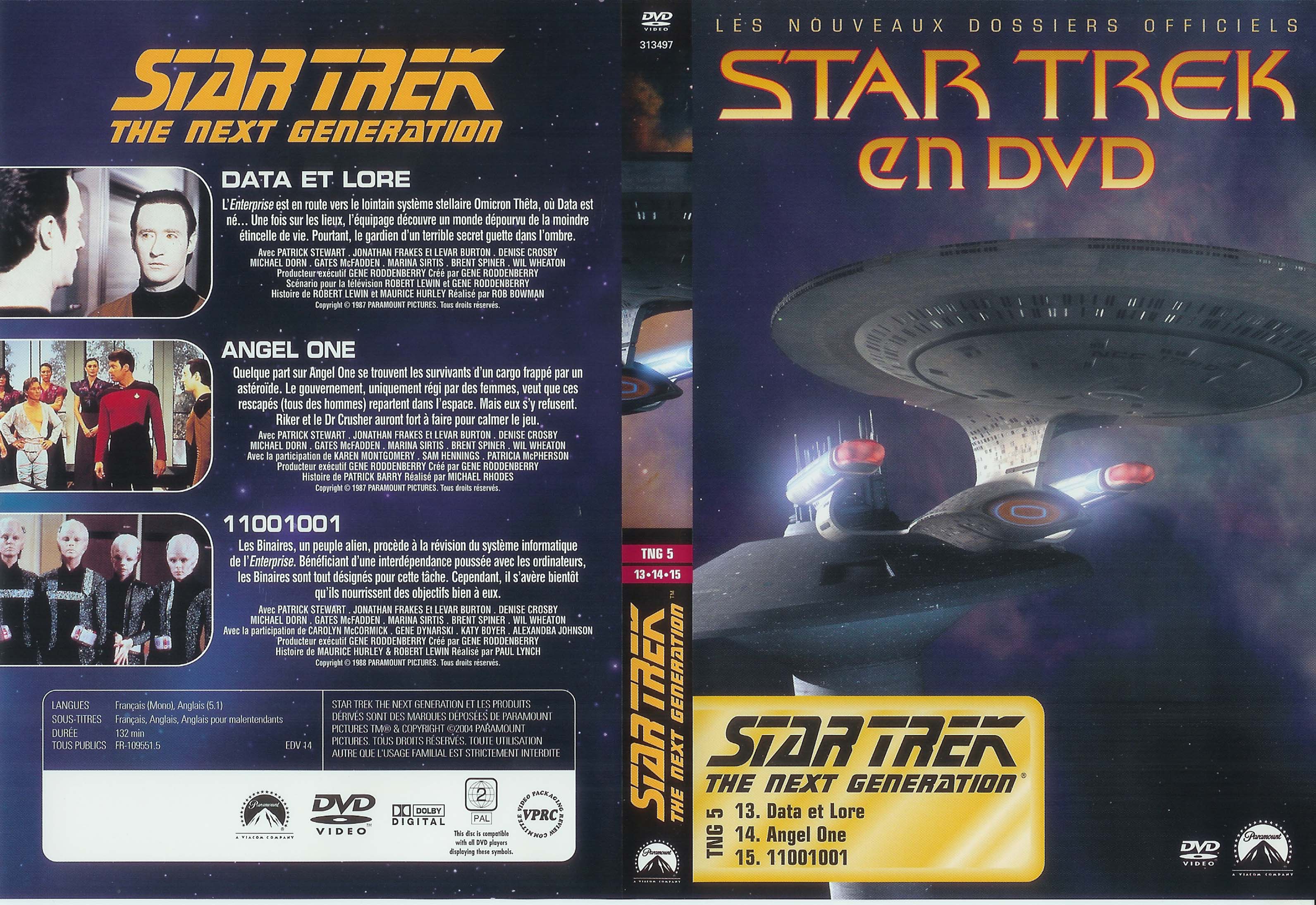 Jaquette DVD Star trek The next generation vol 05