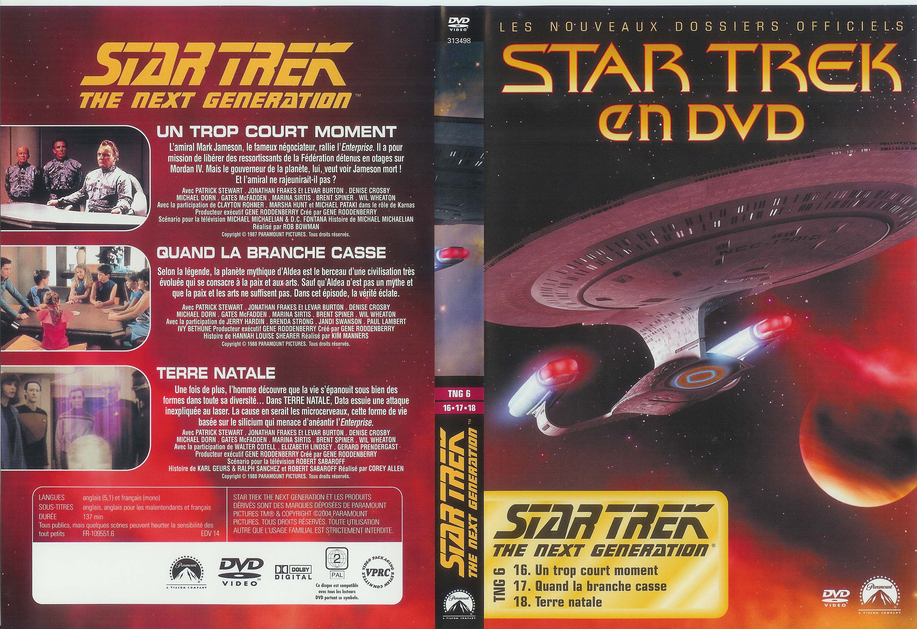 Jaquette DVD Star trek The next generation vol 06