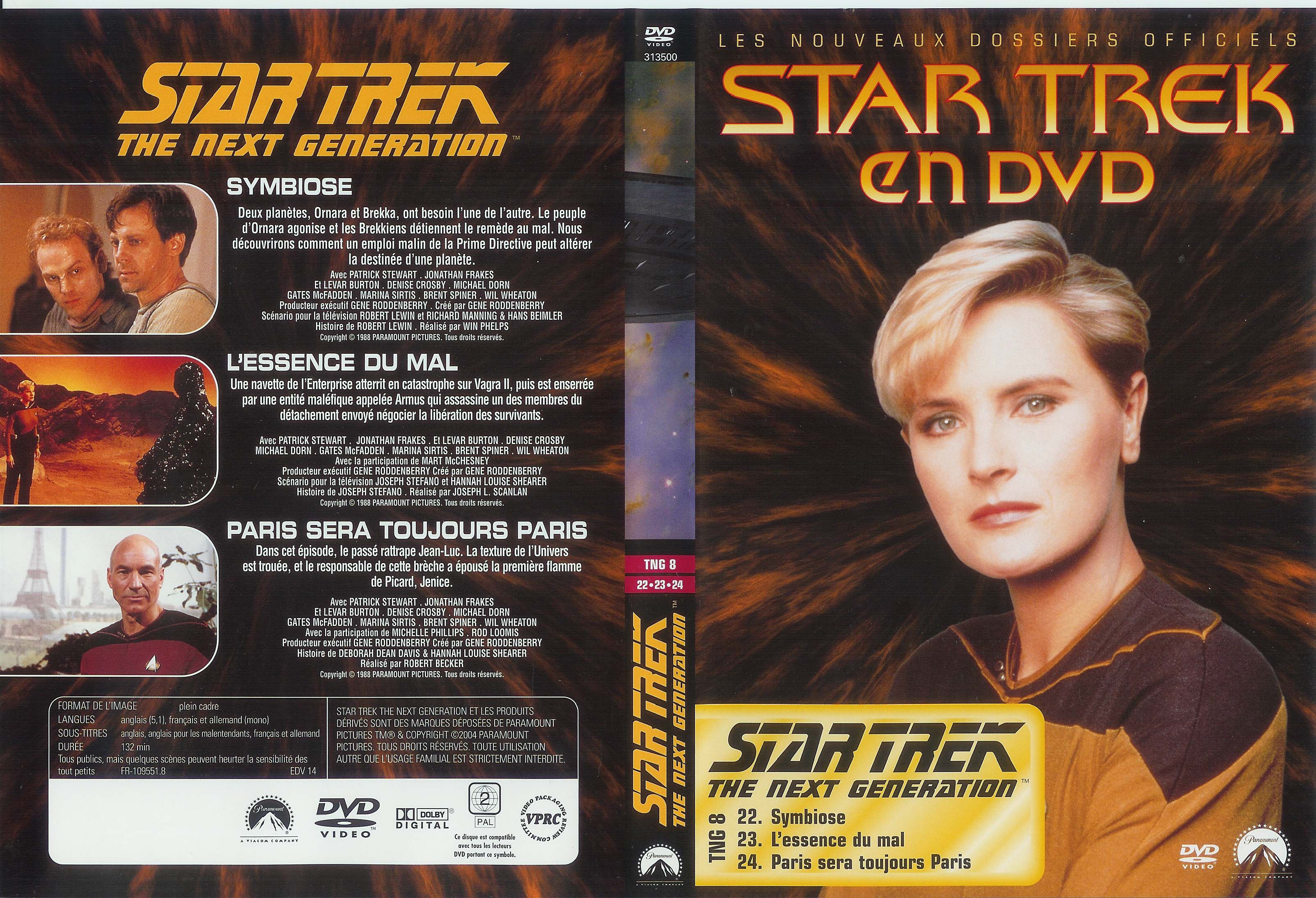 Jaquette DVD Star trek The next generation vol 08