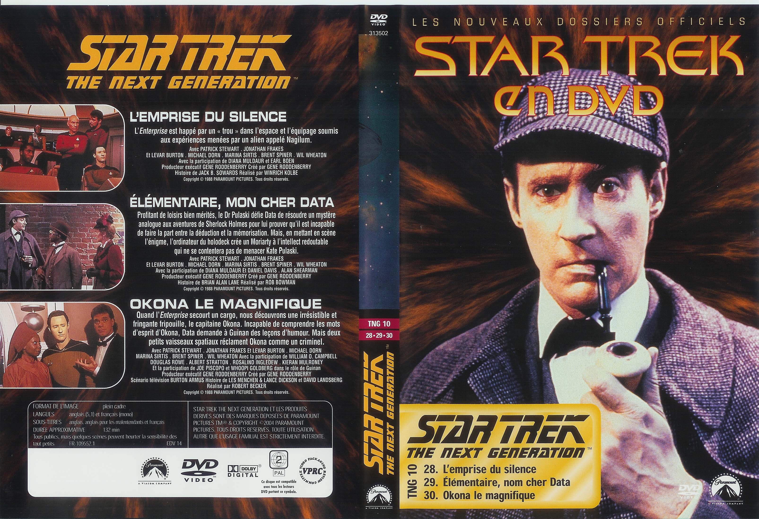 Jaquette DVD Star trek The next generation vol 10