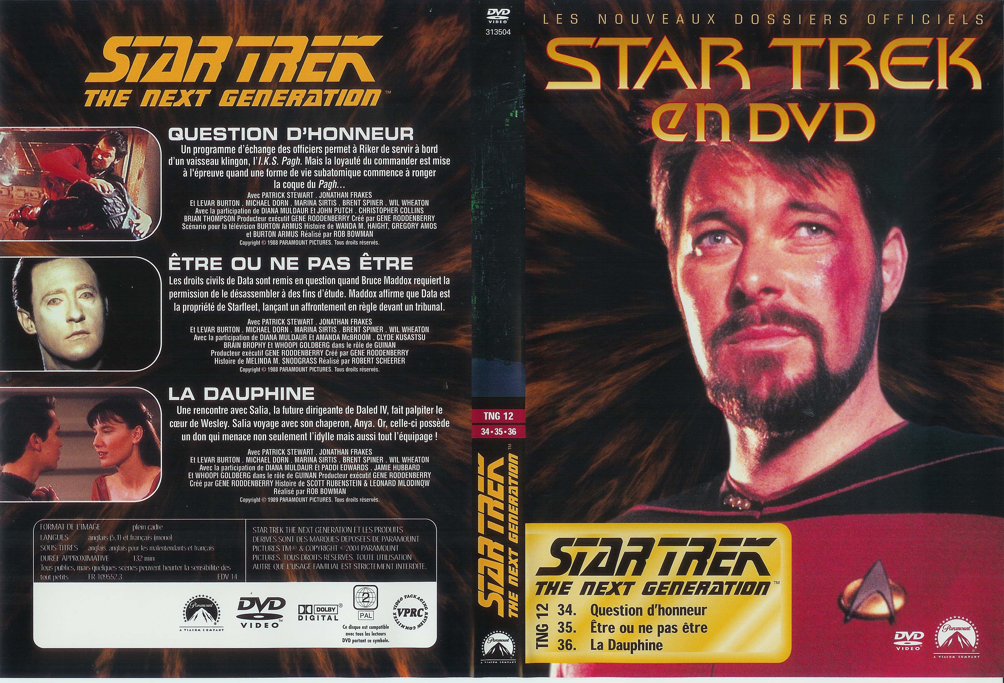 Jaquette DVD Star trek The next generation vol 12