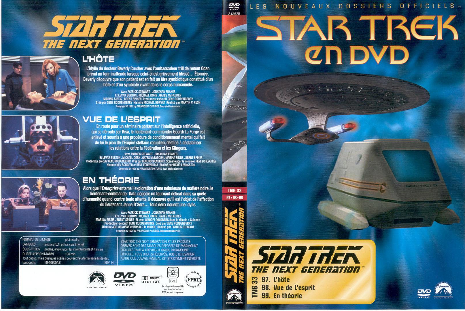 Jaquette DVD Star trek The next generation vol 33