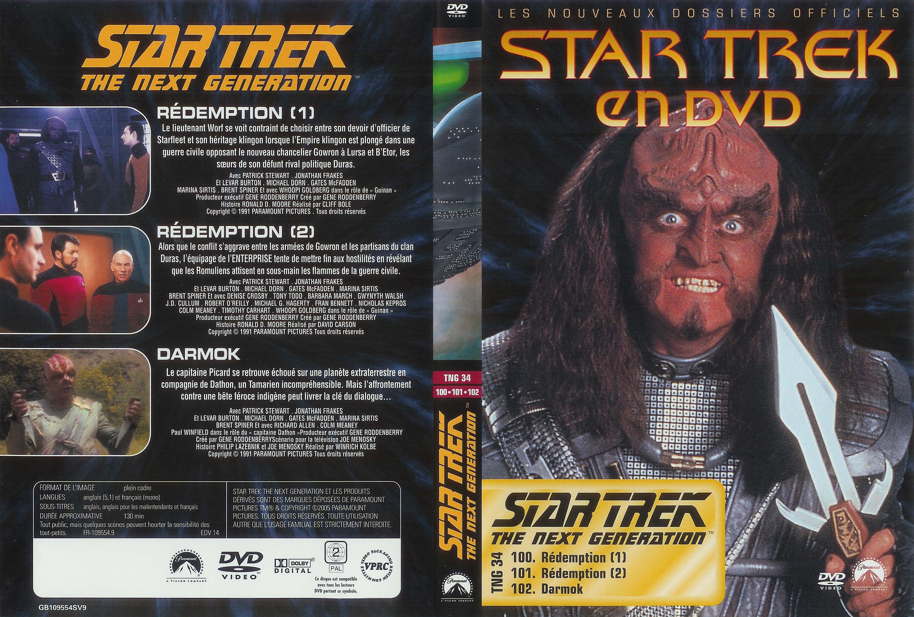 Jaquette DVD Star trek The next generation vol 34