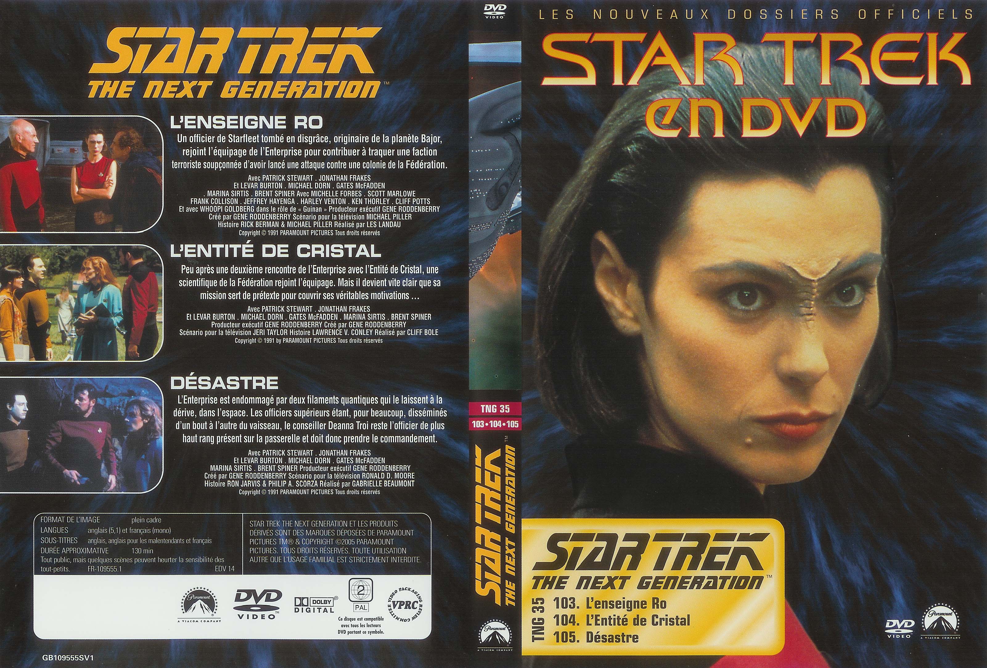 Jaquette DVD Star trek The next generation vol 35