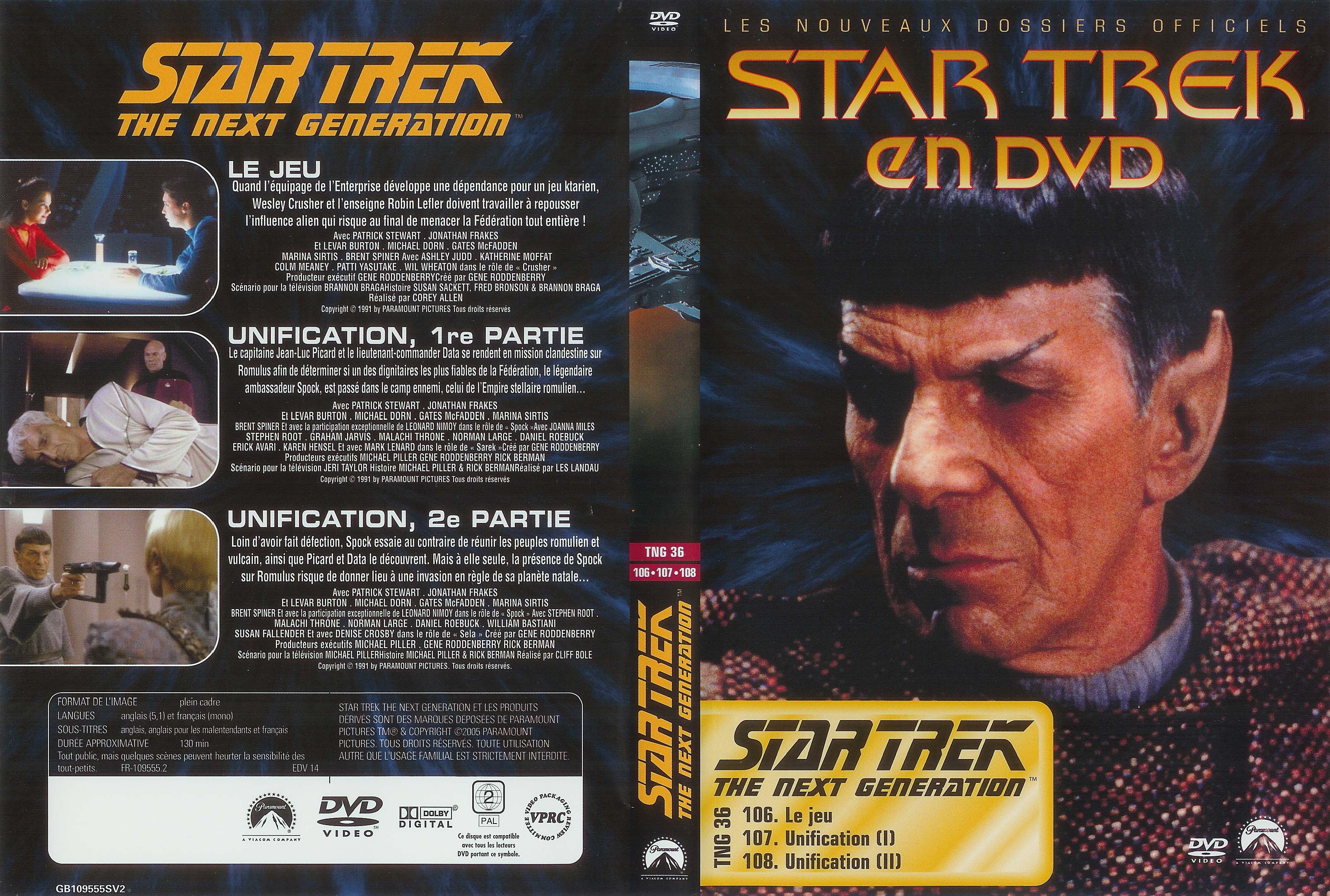 Jaquette DVD Star trek The next generation vol 36