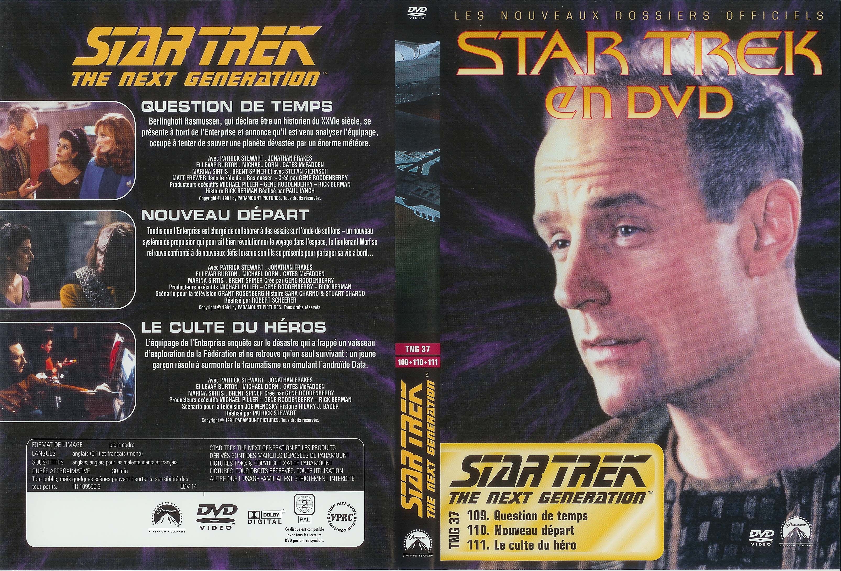 Jaquette DVD Star trek The next generation vol 37
