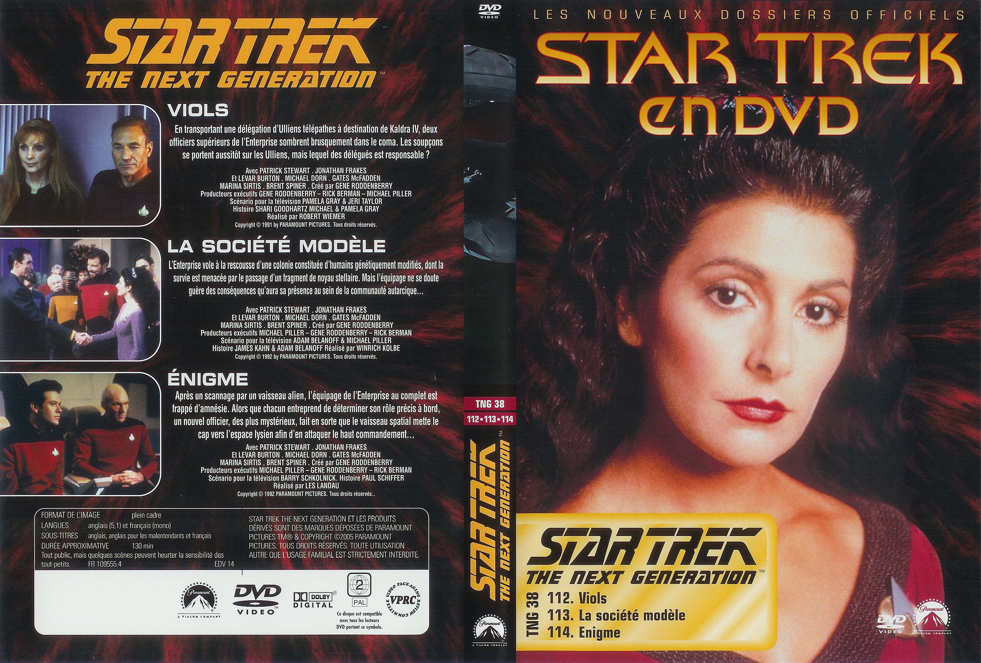 Jaquette DVD Star trek The next generation vol 38