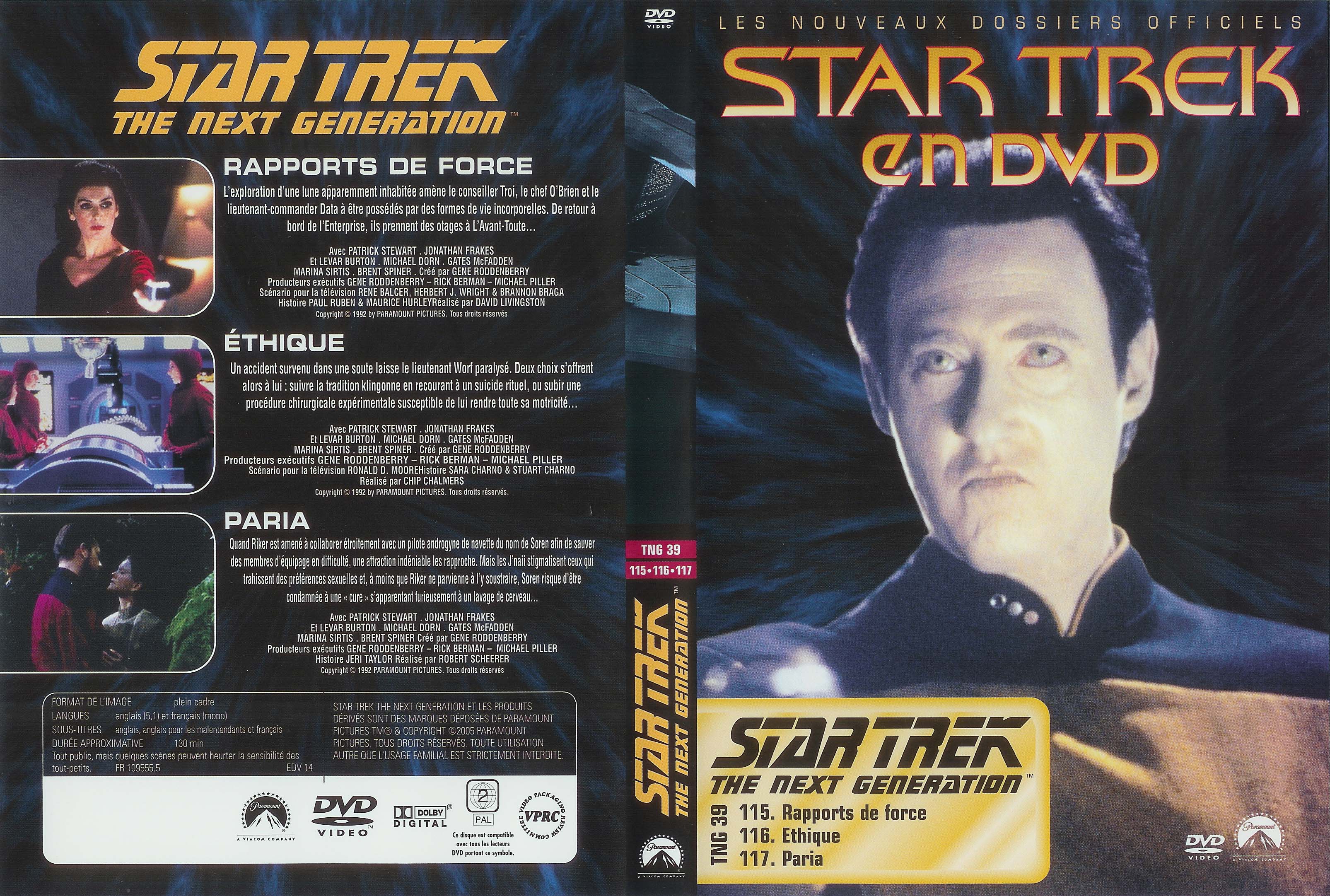 Jaquette DVD Star trek The next generation vol 39