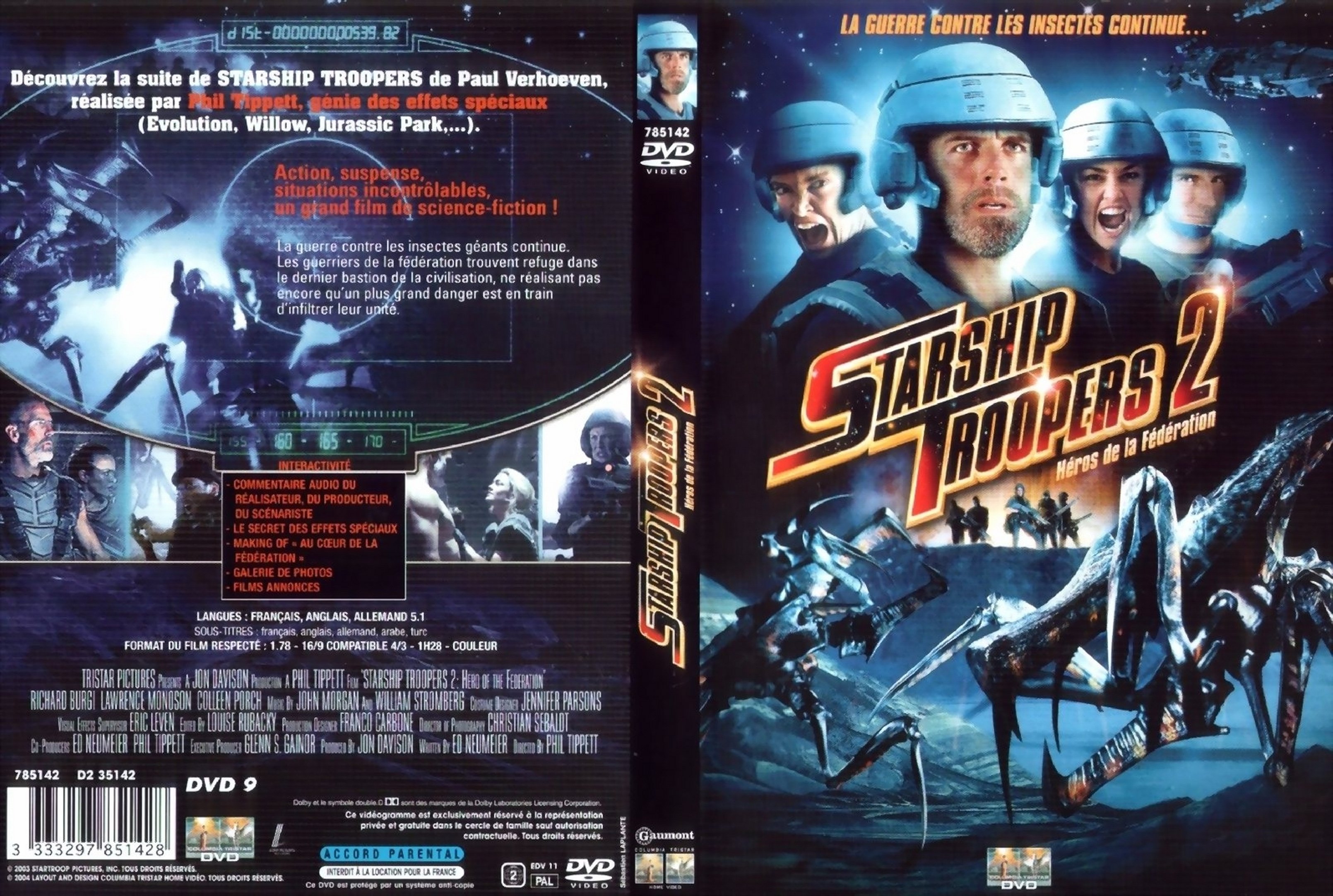Jaquette DVD Starship troopers 2