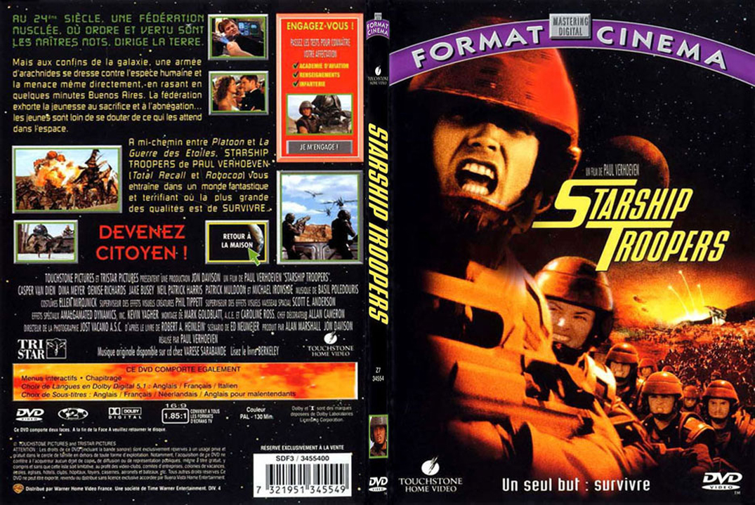Jaquette DVD Starship troopers - SLIM