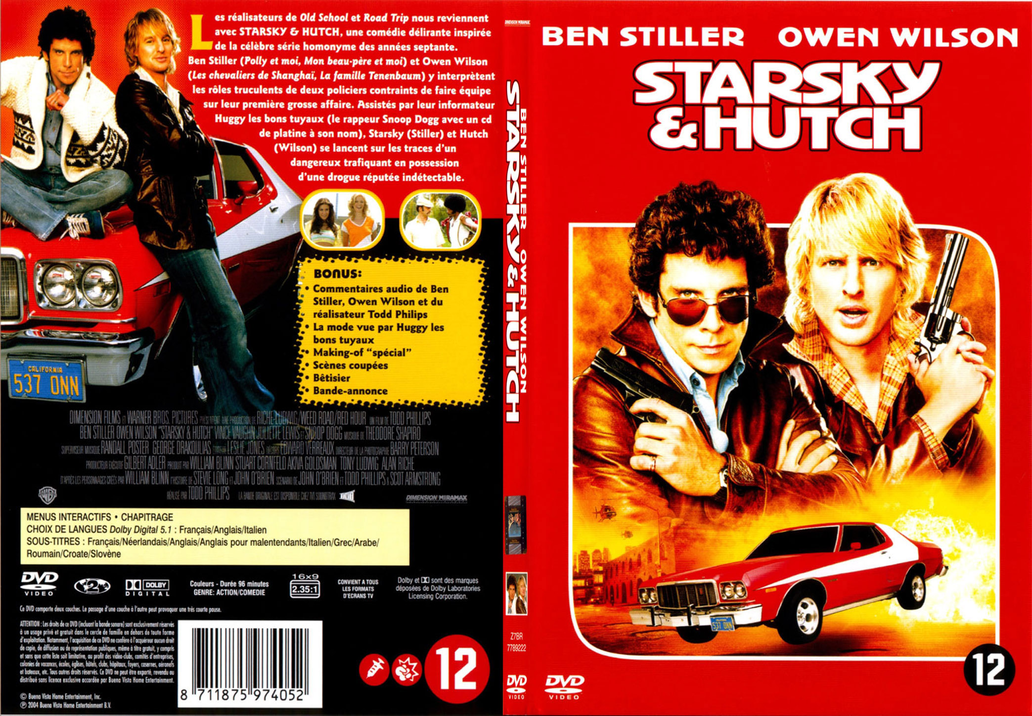 Jaquette DVD Starsky et Hutch - SLIM